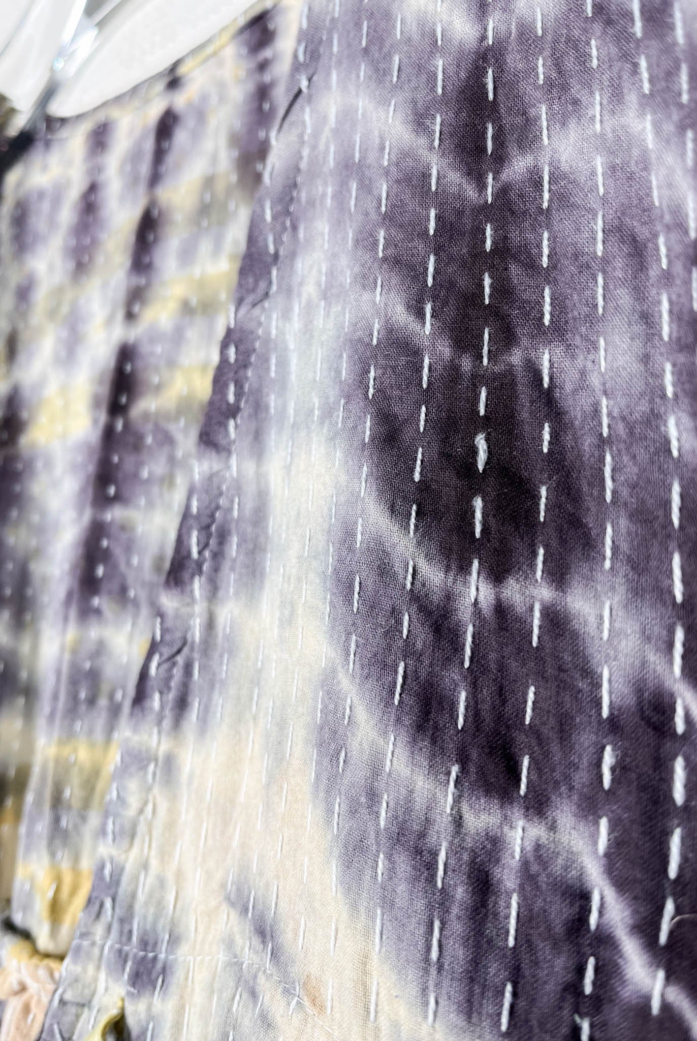 Boho v-neck kantha jumpsuit - Love Protect Sustain