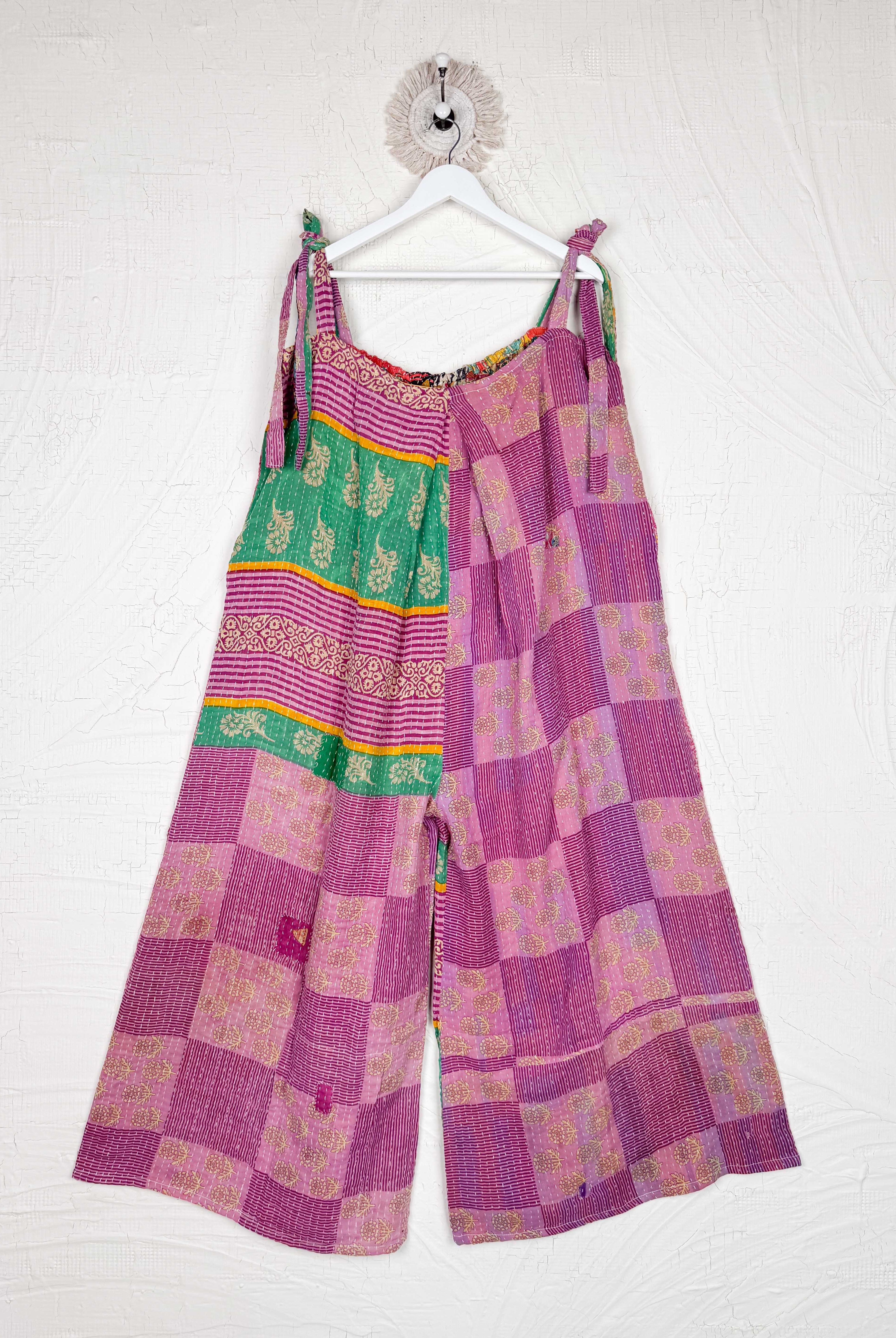 boho vacation jumpsuit - Love Protect Sustain