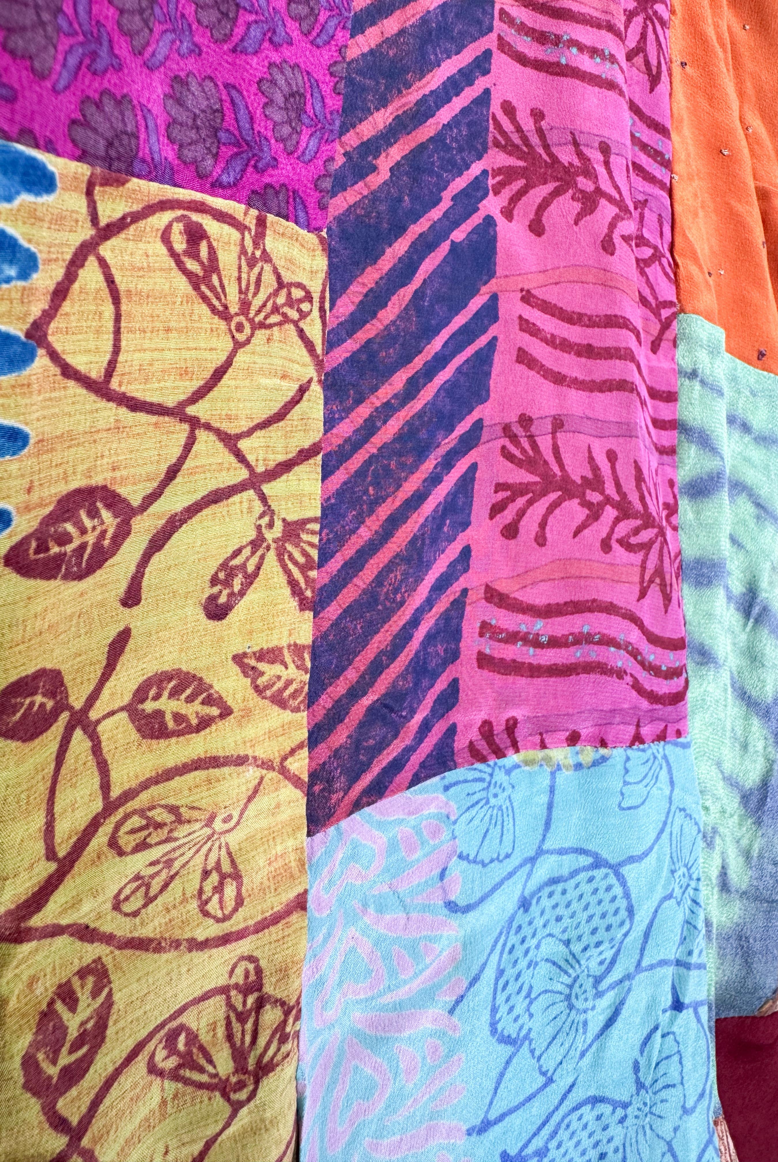 bright hippie patchwork jumpsuit_ - Love Protect Sustain