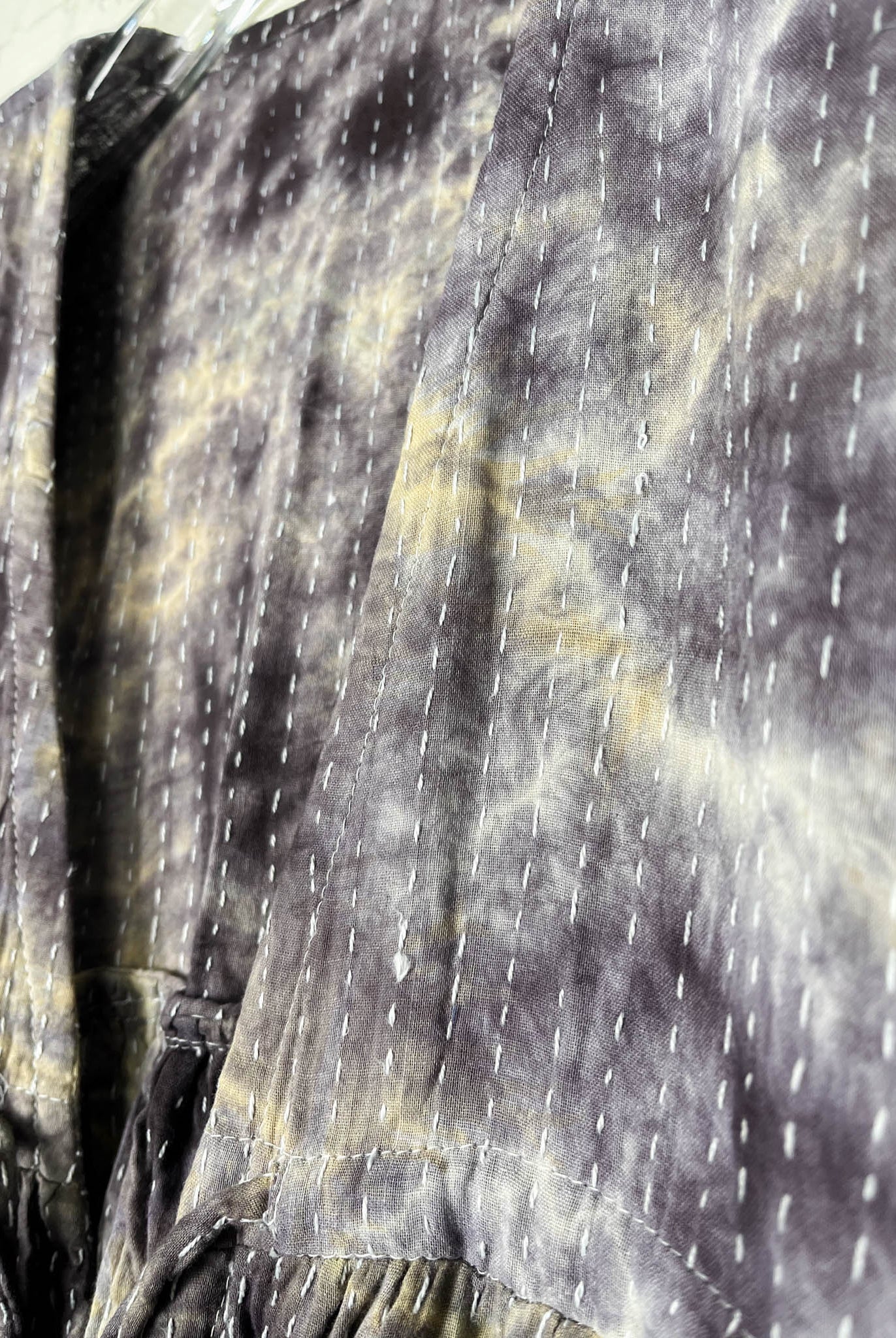 brown free size kantha jumpsuit - Love Protect Sustain