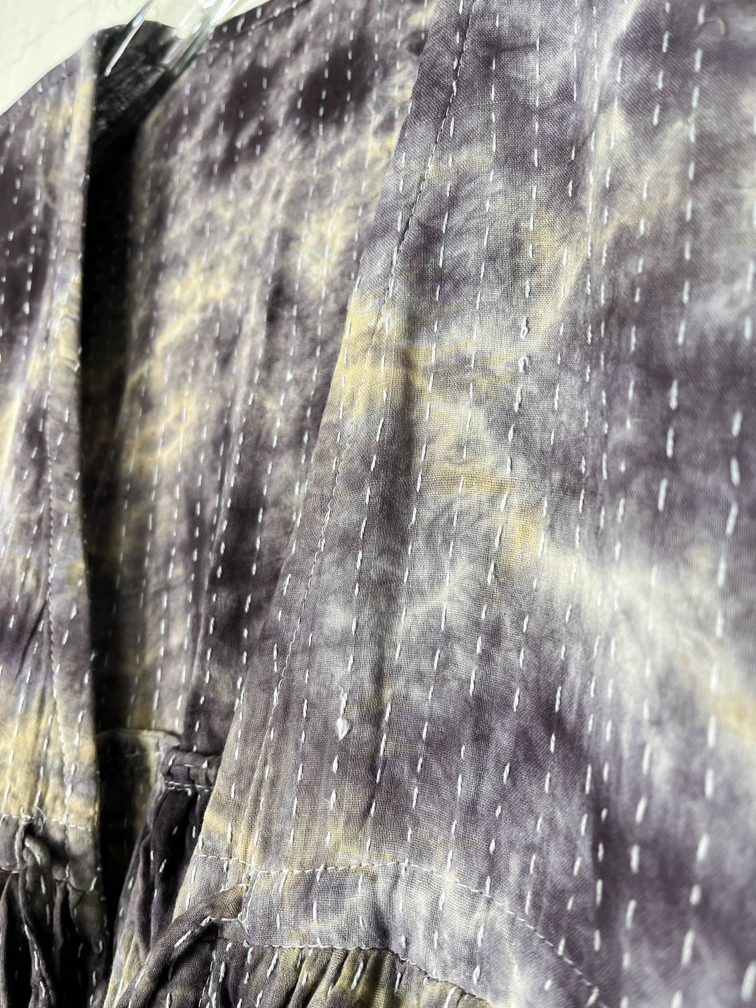 brown free size kantha jumpsuit - Love Protect Sustain