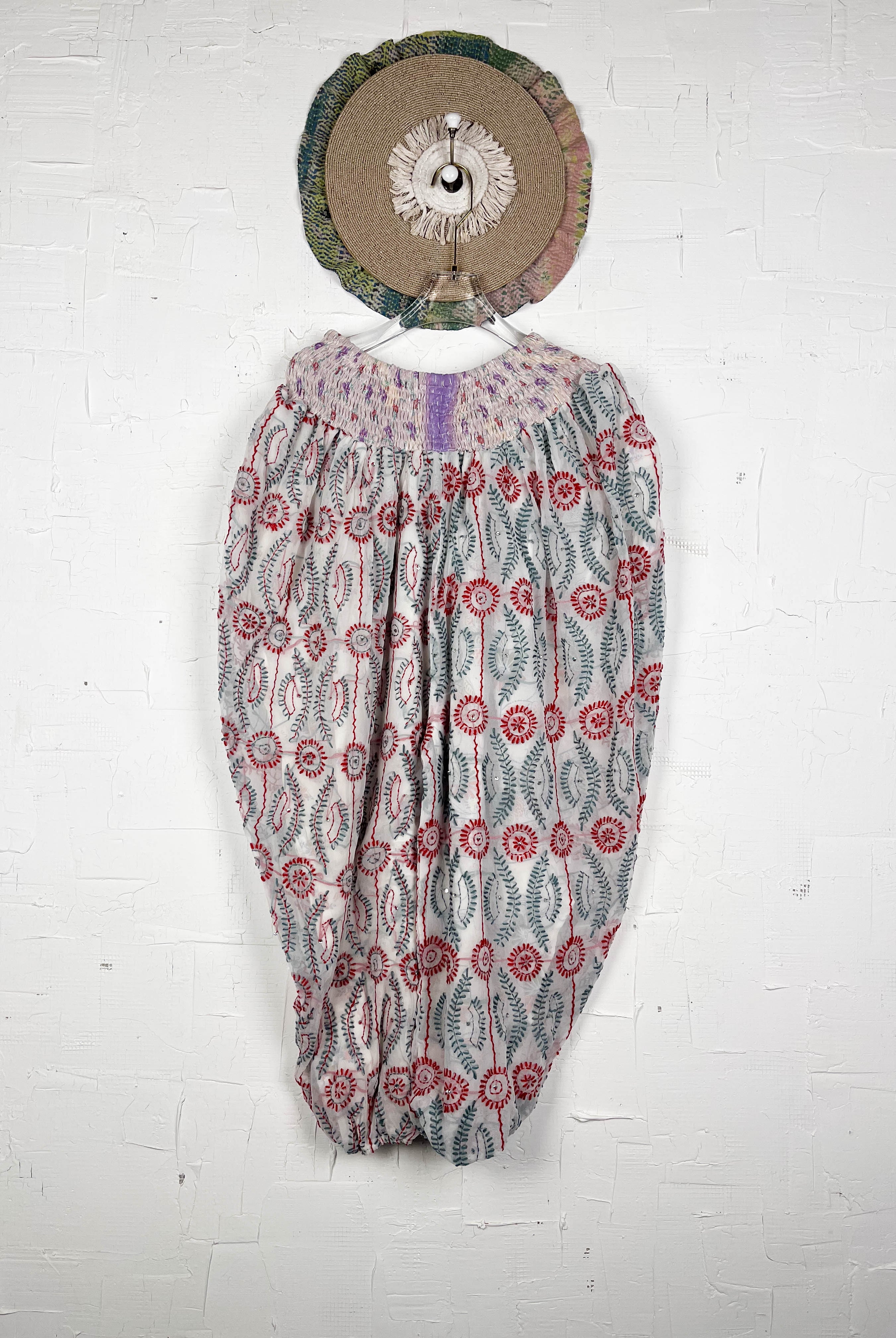 embroidery harem pants - Love Protect Sustain