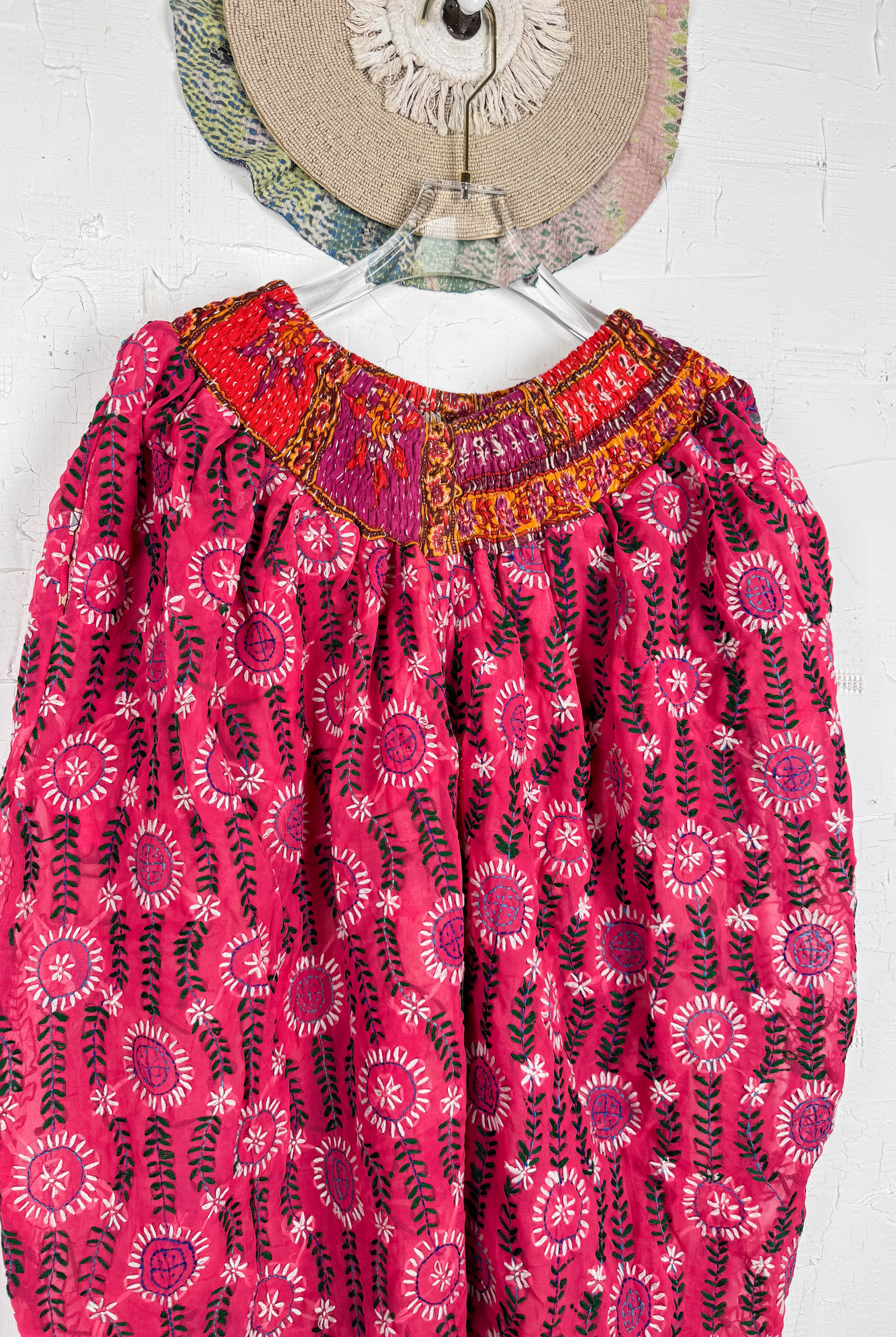 embroidery phulkari pants - Love Protect Sustain