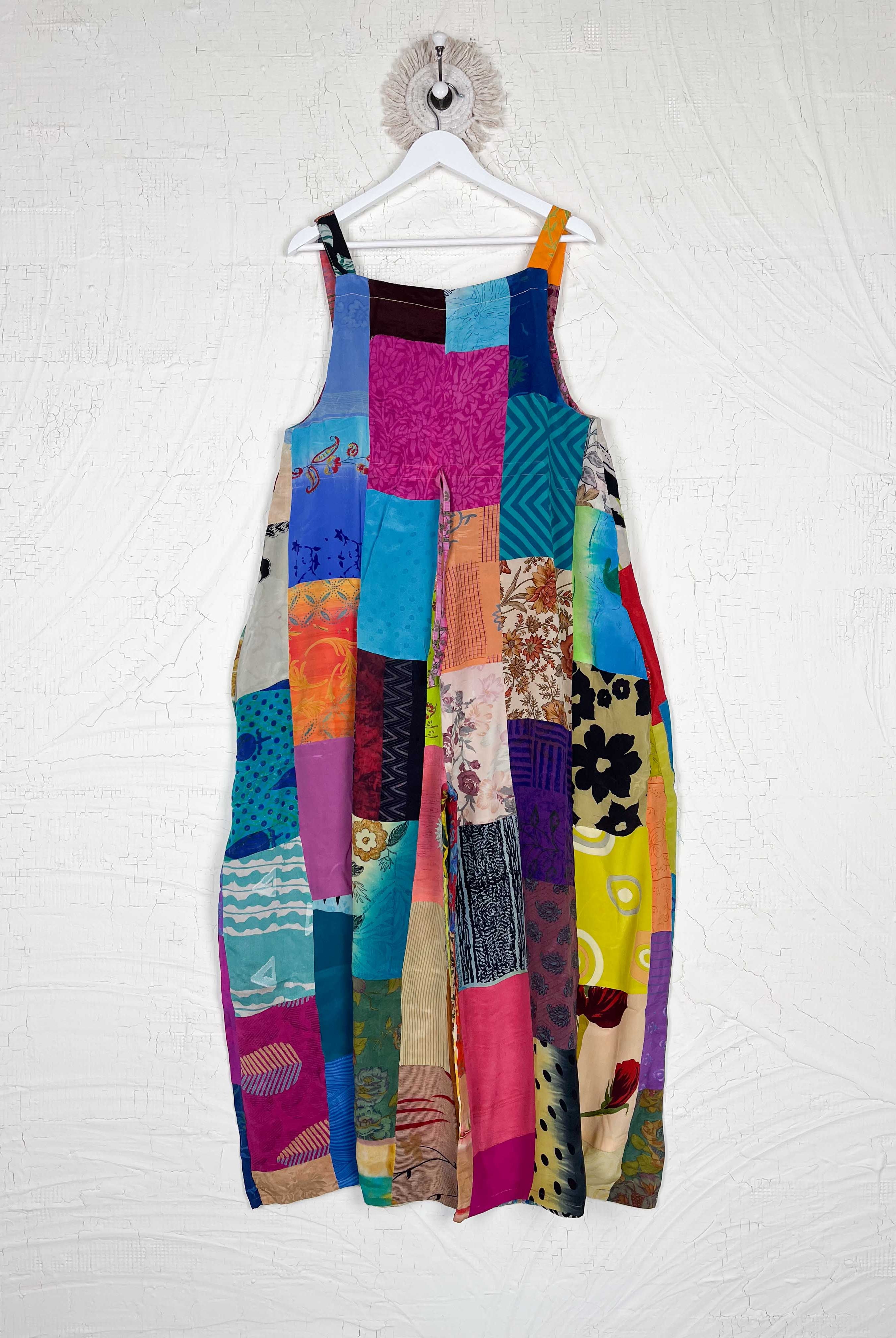 ethnic mixed patches Jumpsuit - Love Protect Sustain