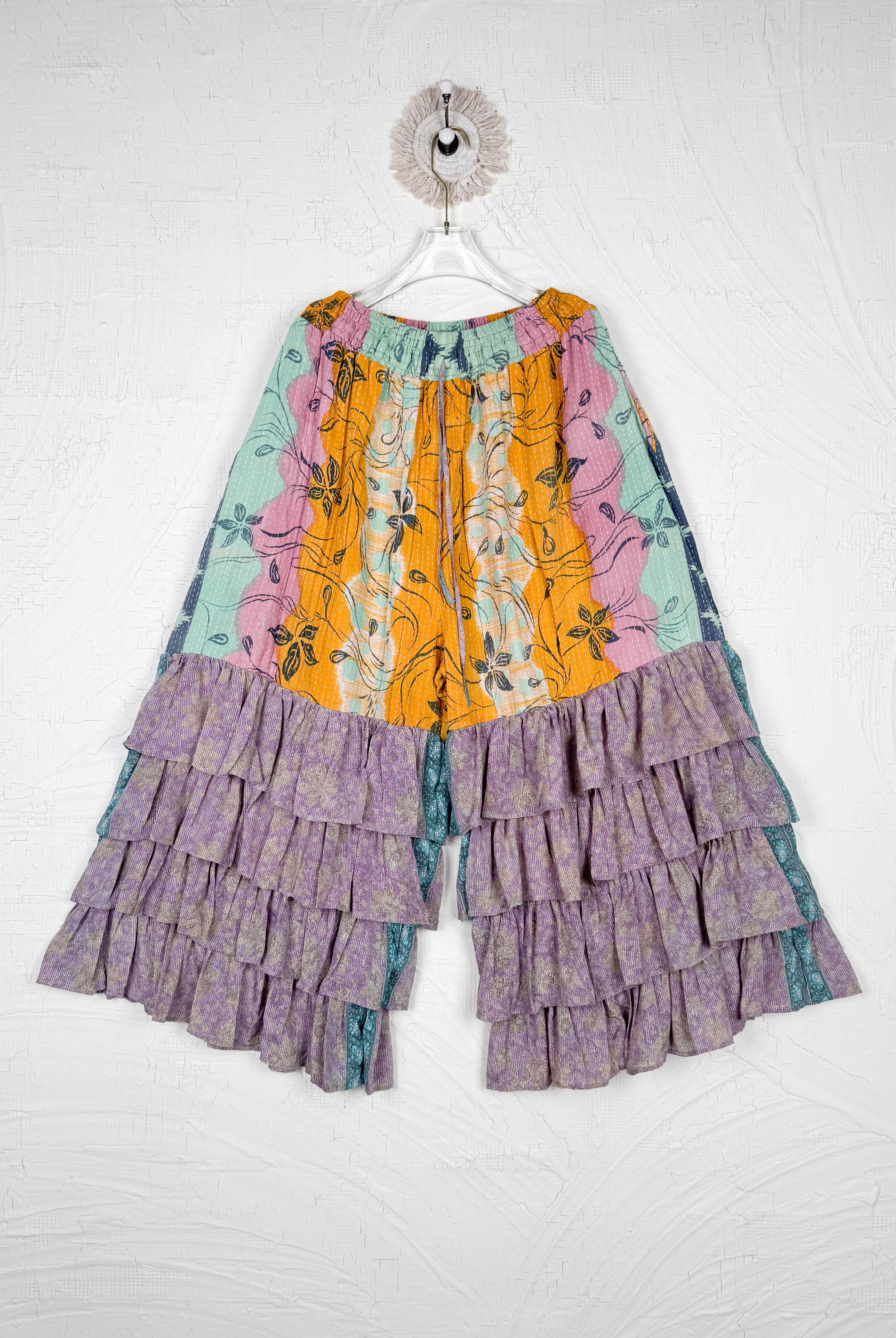 ethnic print wide leg pants - Love Protect Sustain