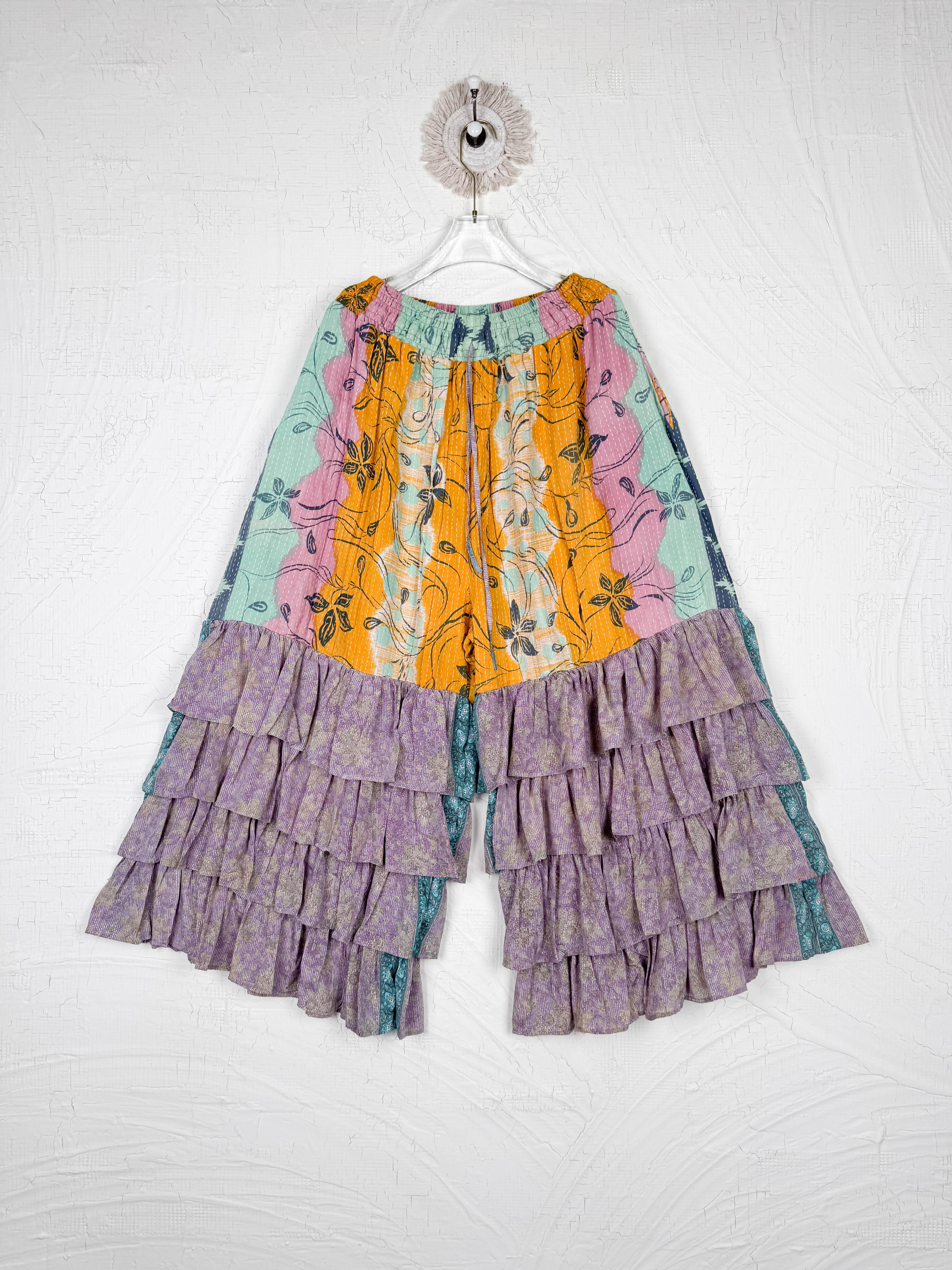 ethnic print wide leg pants - Love Protect Sustain