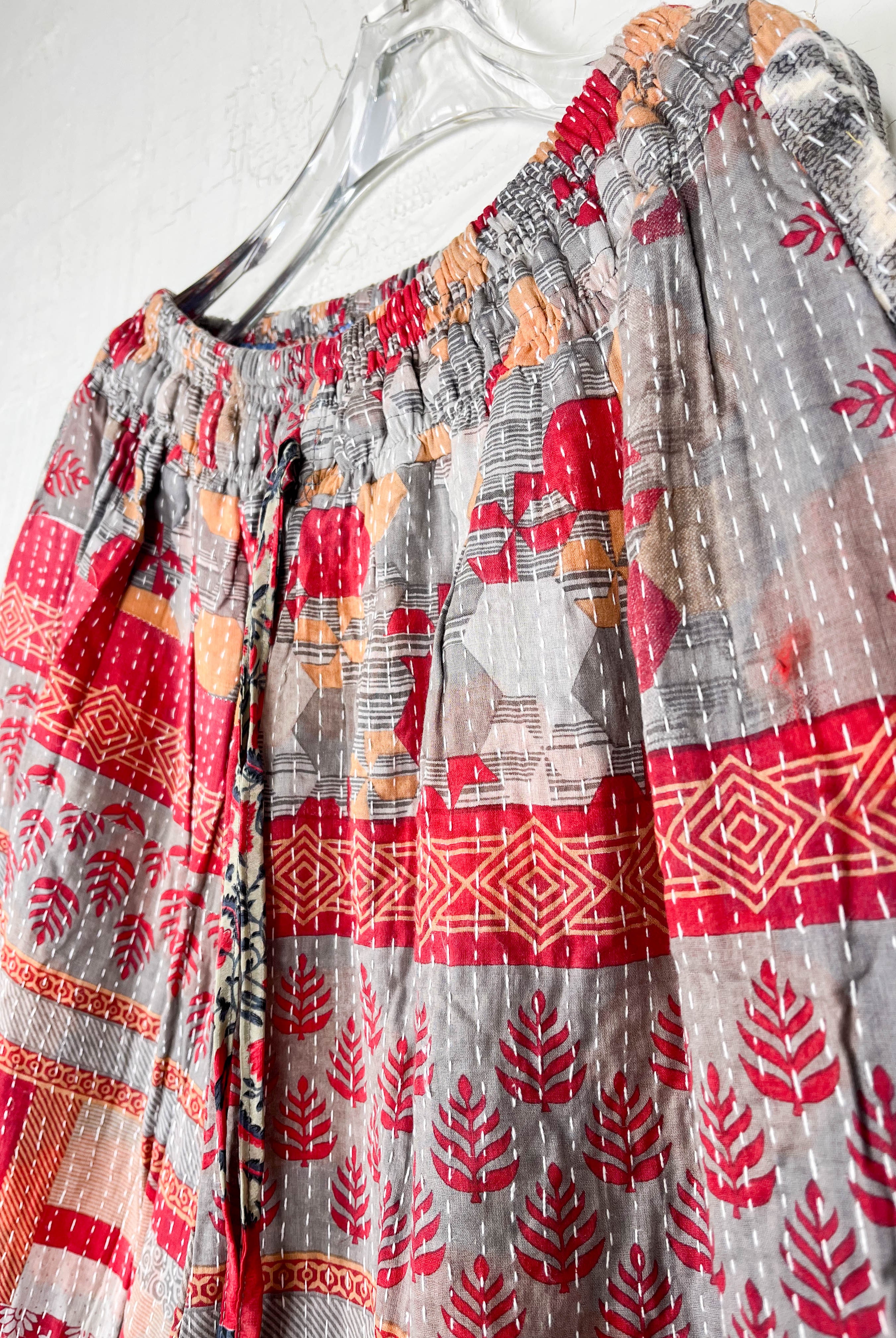 ethnic print wide leg pants - Love Protect Sustain