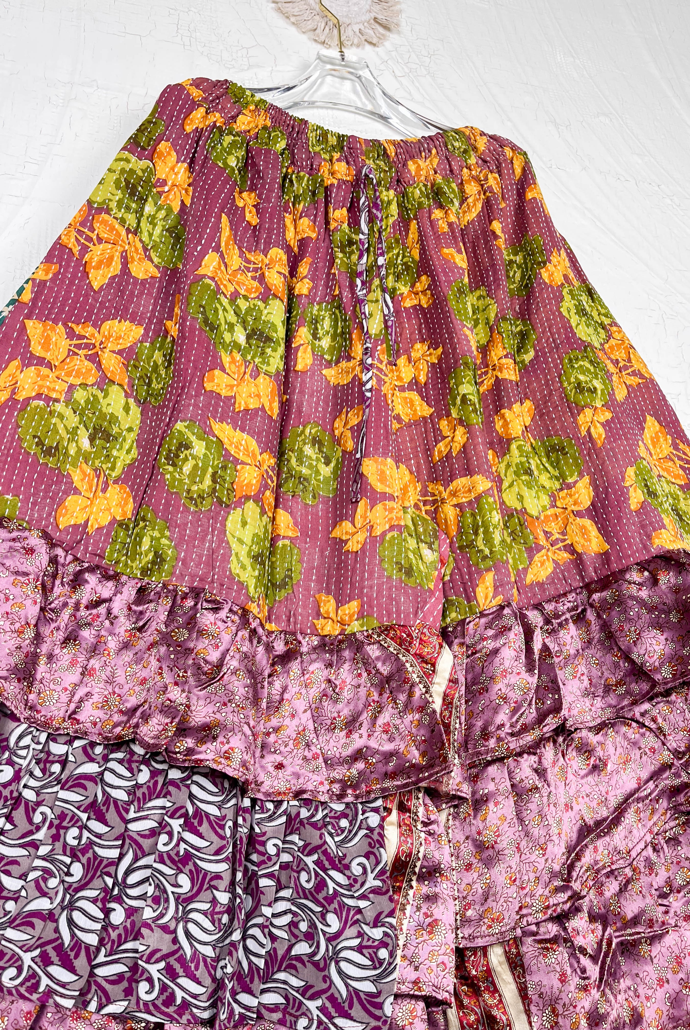 ethnic print wide leg pants - Love Protect Sustain