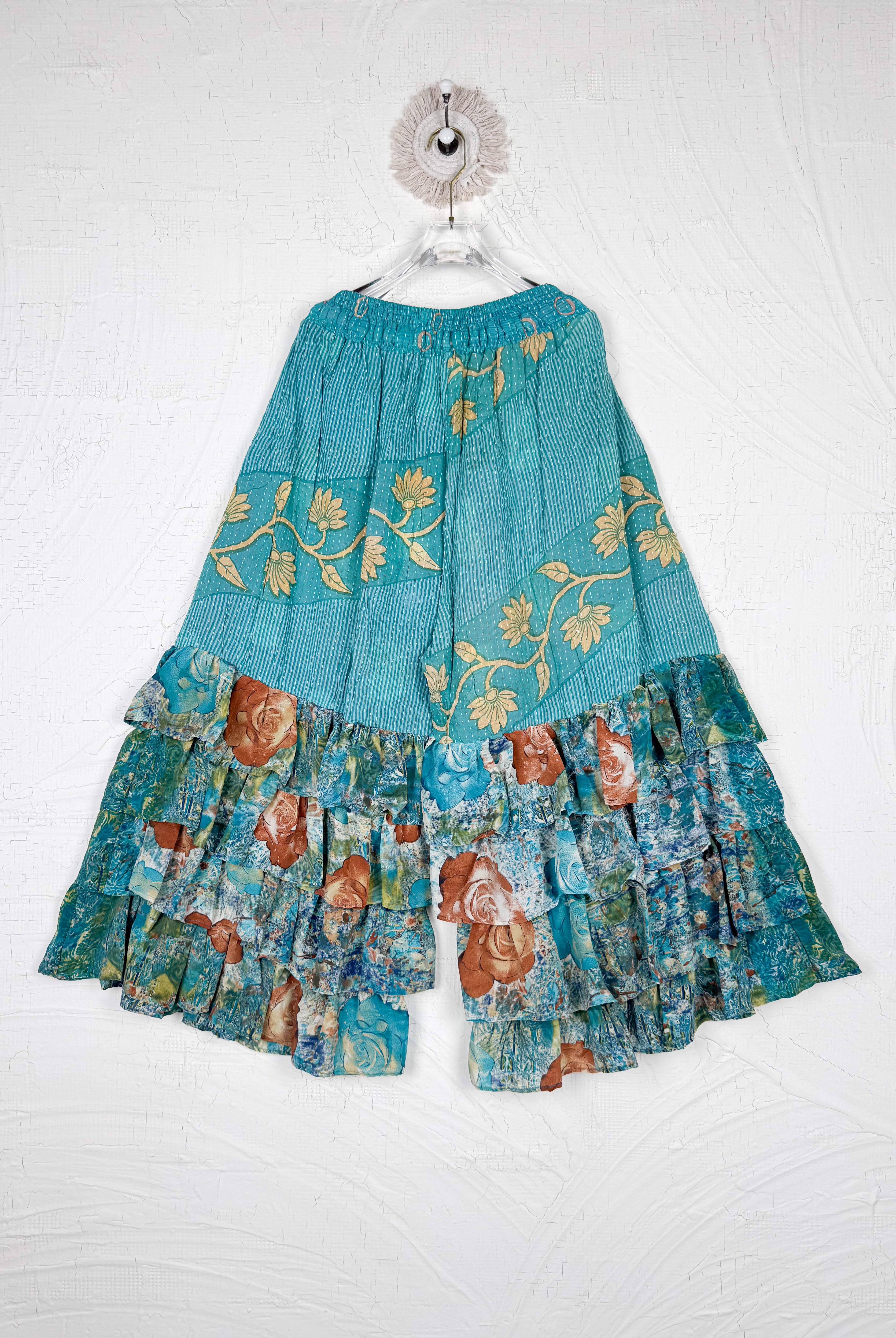 ethnic print wide leg pants - Love Protect Sustain