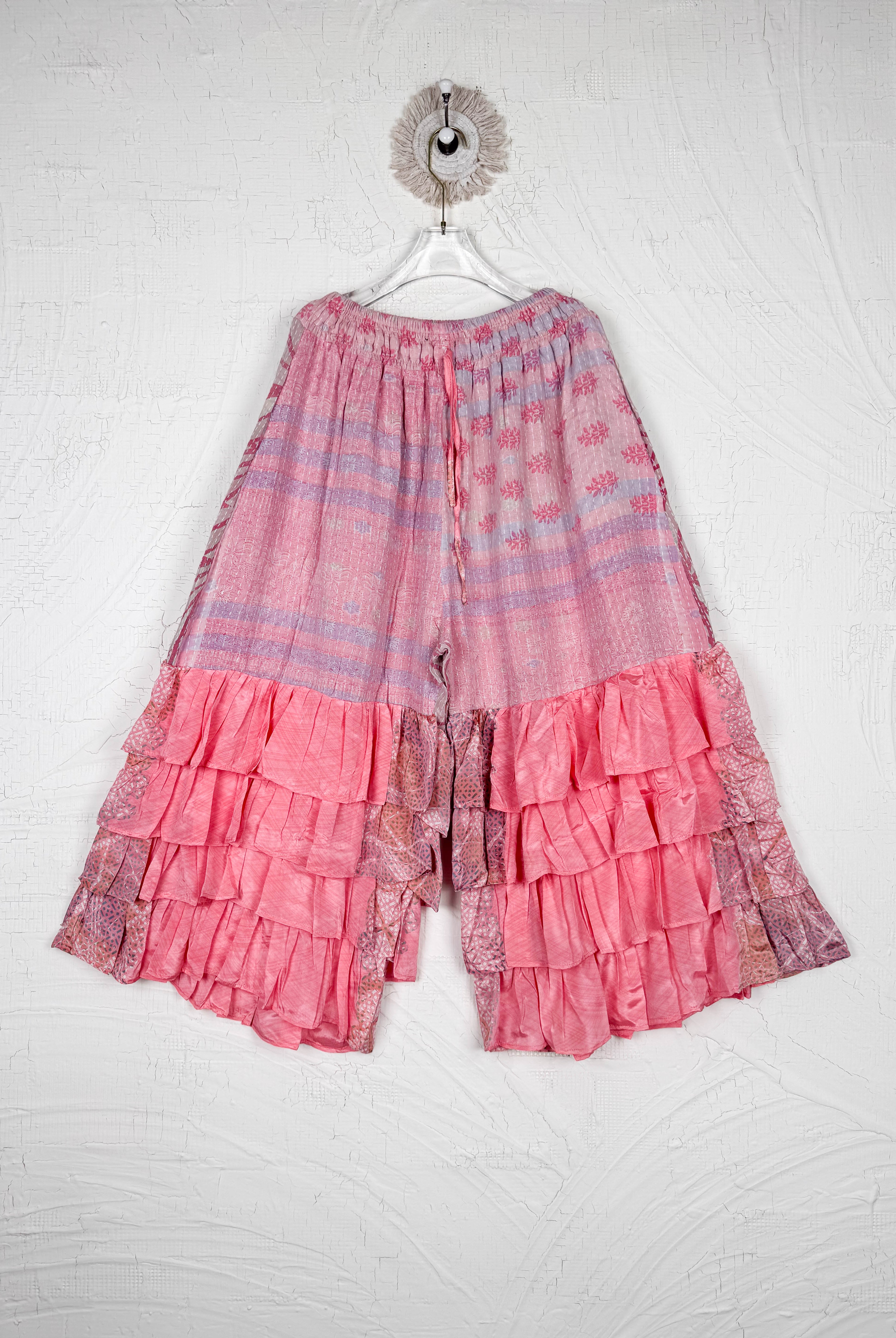 ethnic print wide leg pants - Love Protect Sustain