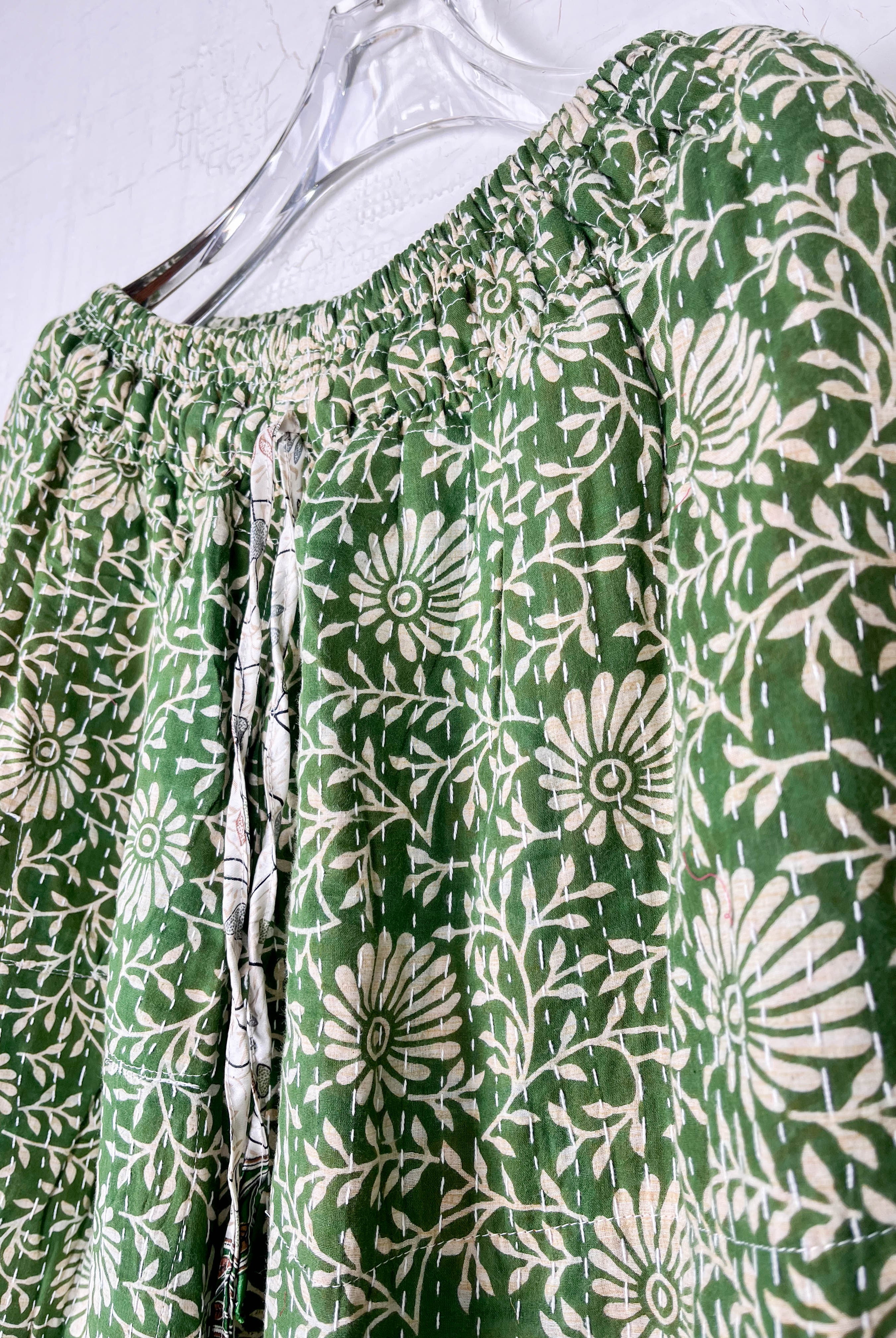 ethnic print wide leg pants - Love Protect Sustain