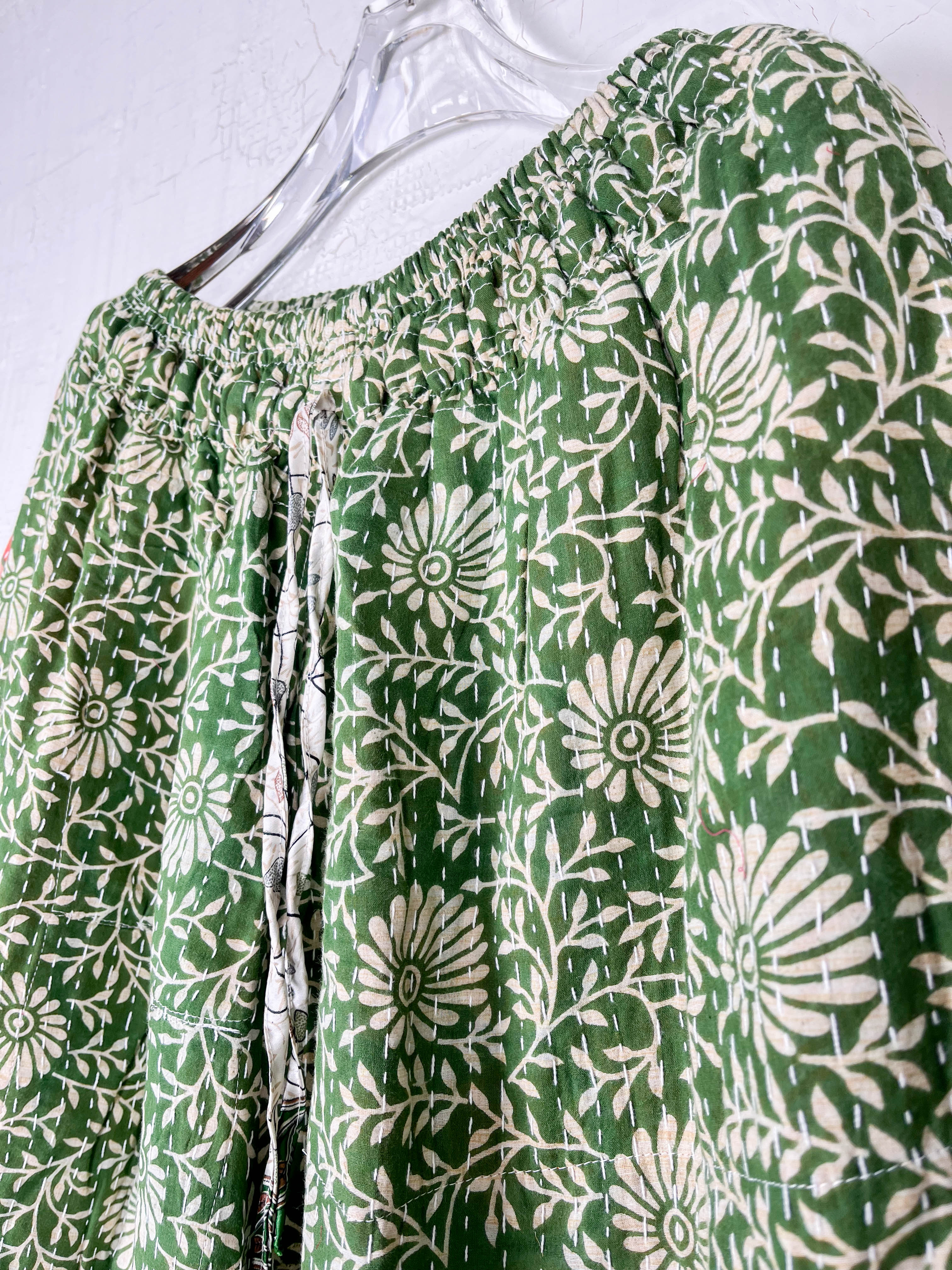 ethnic print wide leg pants - Love Protect Sustain