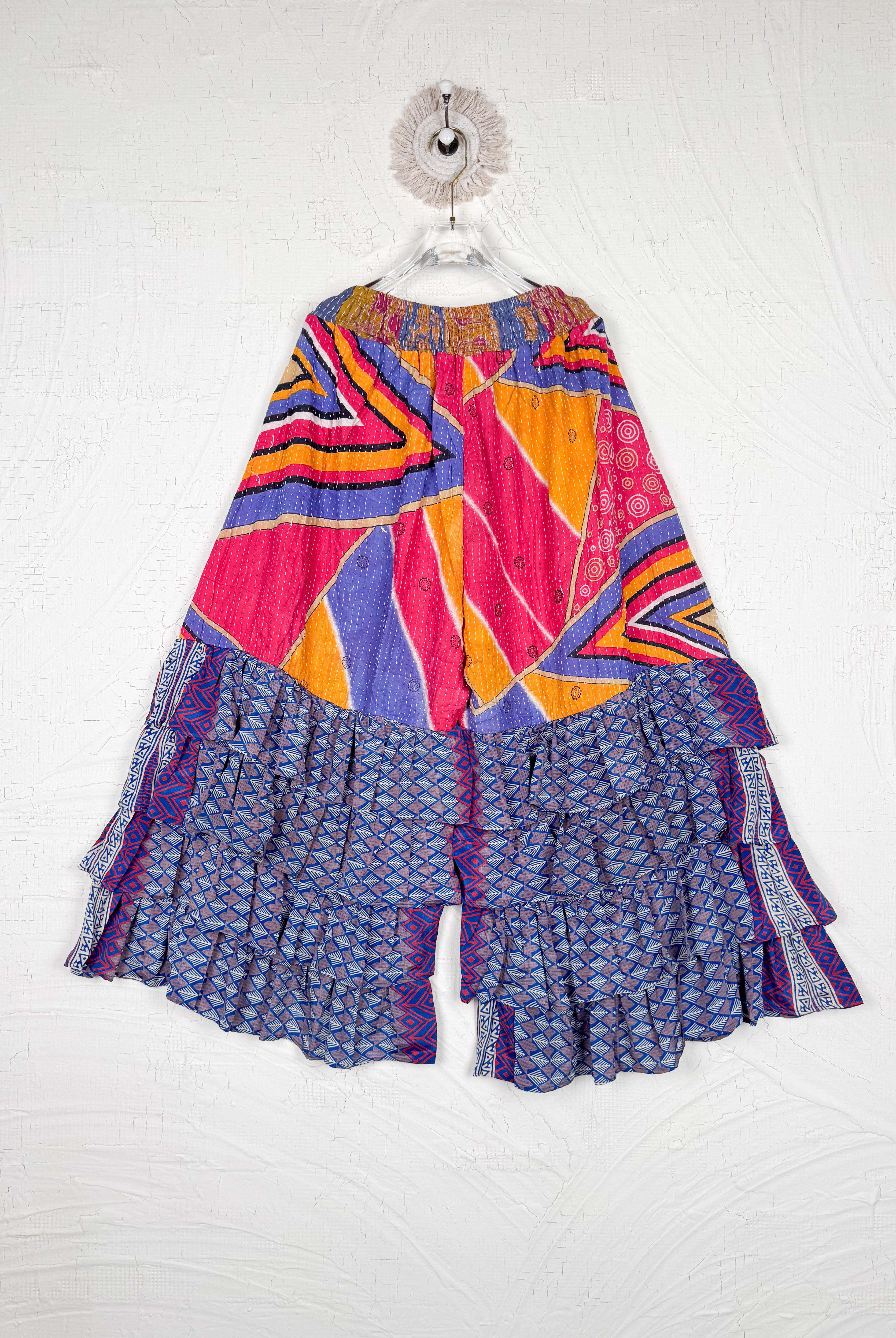 ethnic print wide leg pants - Love Protect Sustain