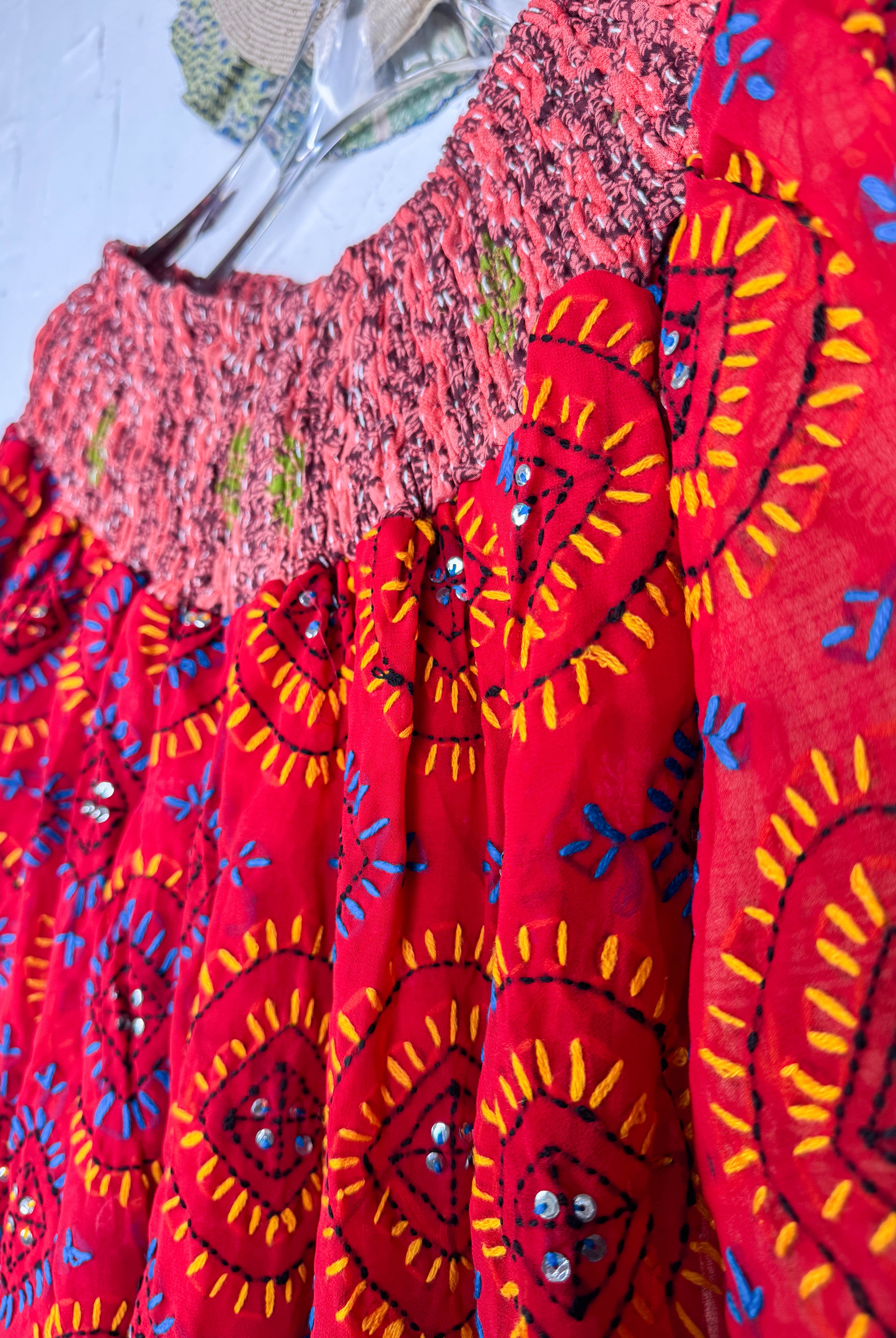 festival embroidered pants - Love Protect Sustain