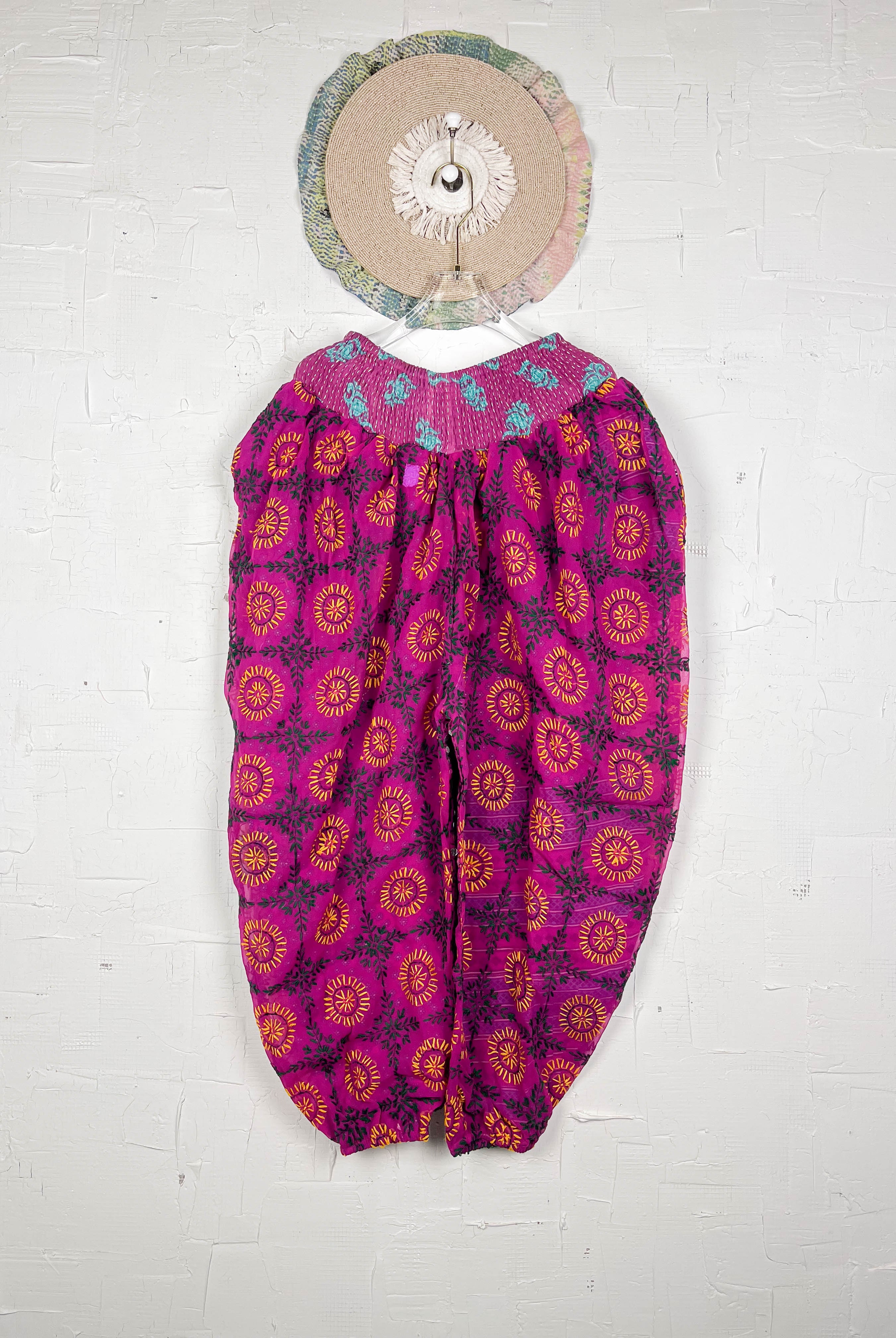 floral embroidered pants - Love Protect Sustain