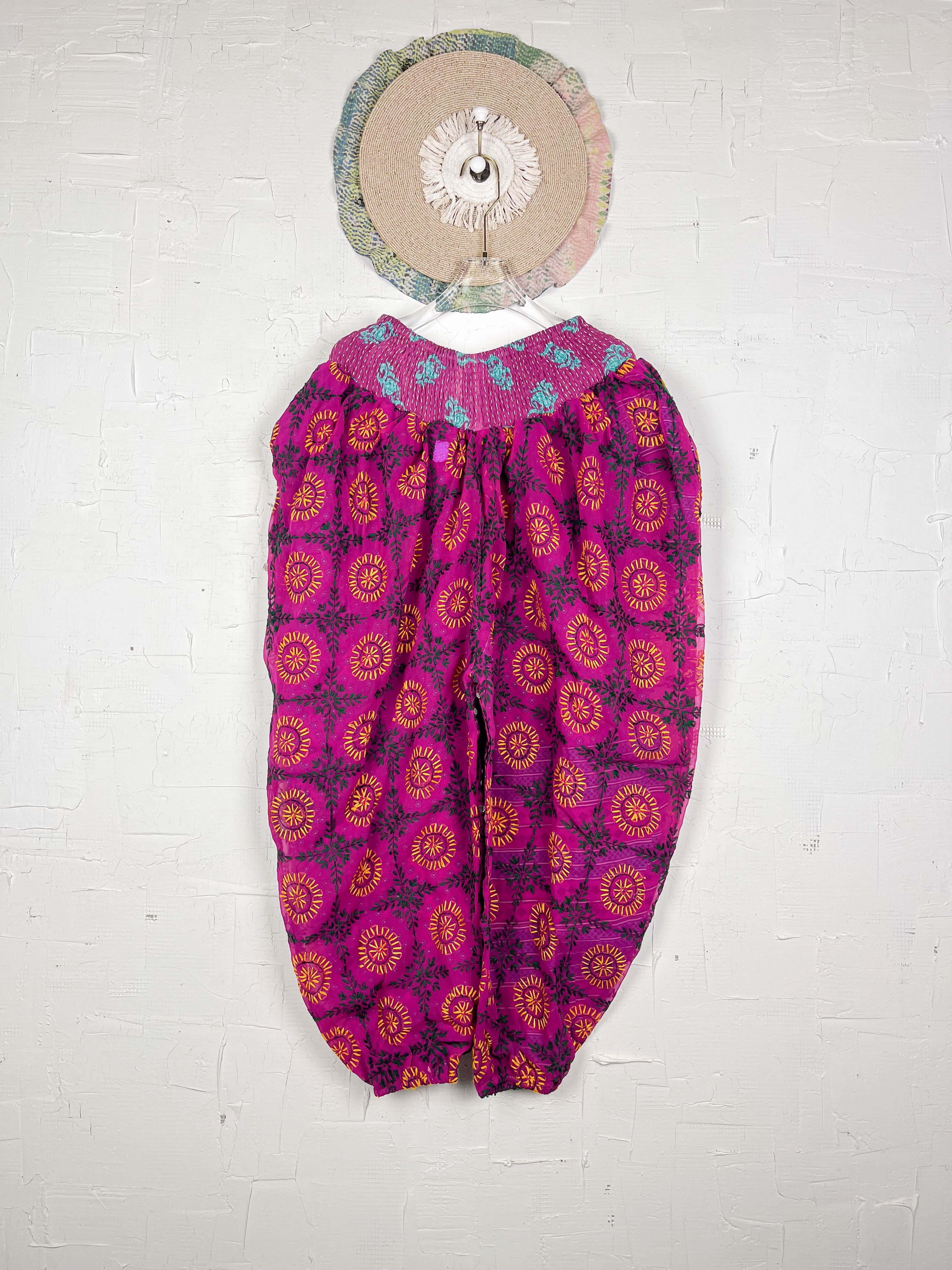 floral embroidered pants - Love Protect Sustain