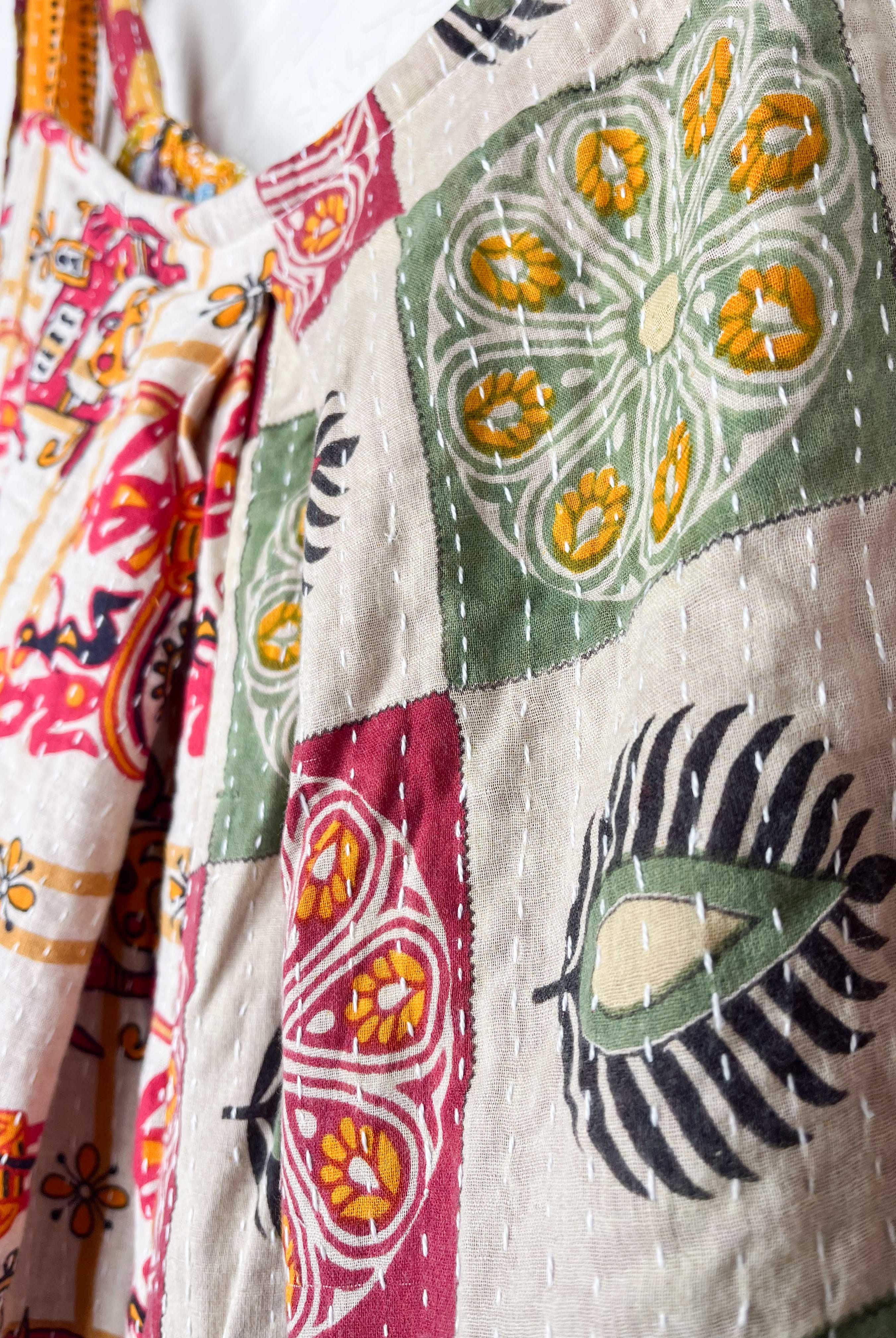 floral kantha jumpsuit - Love Protect Sustain