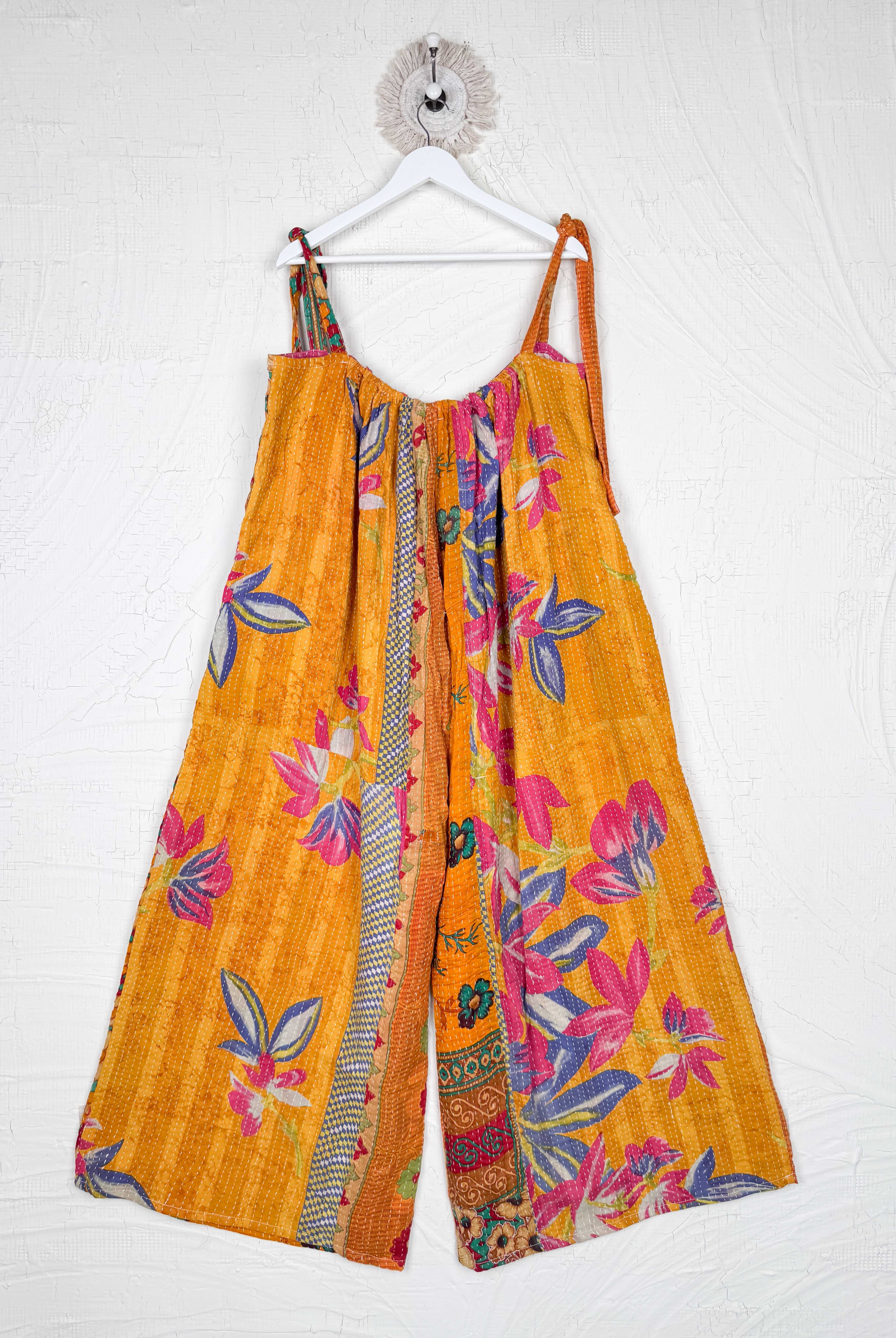 floral kantha jumpsuit - Love Protect Sustain