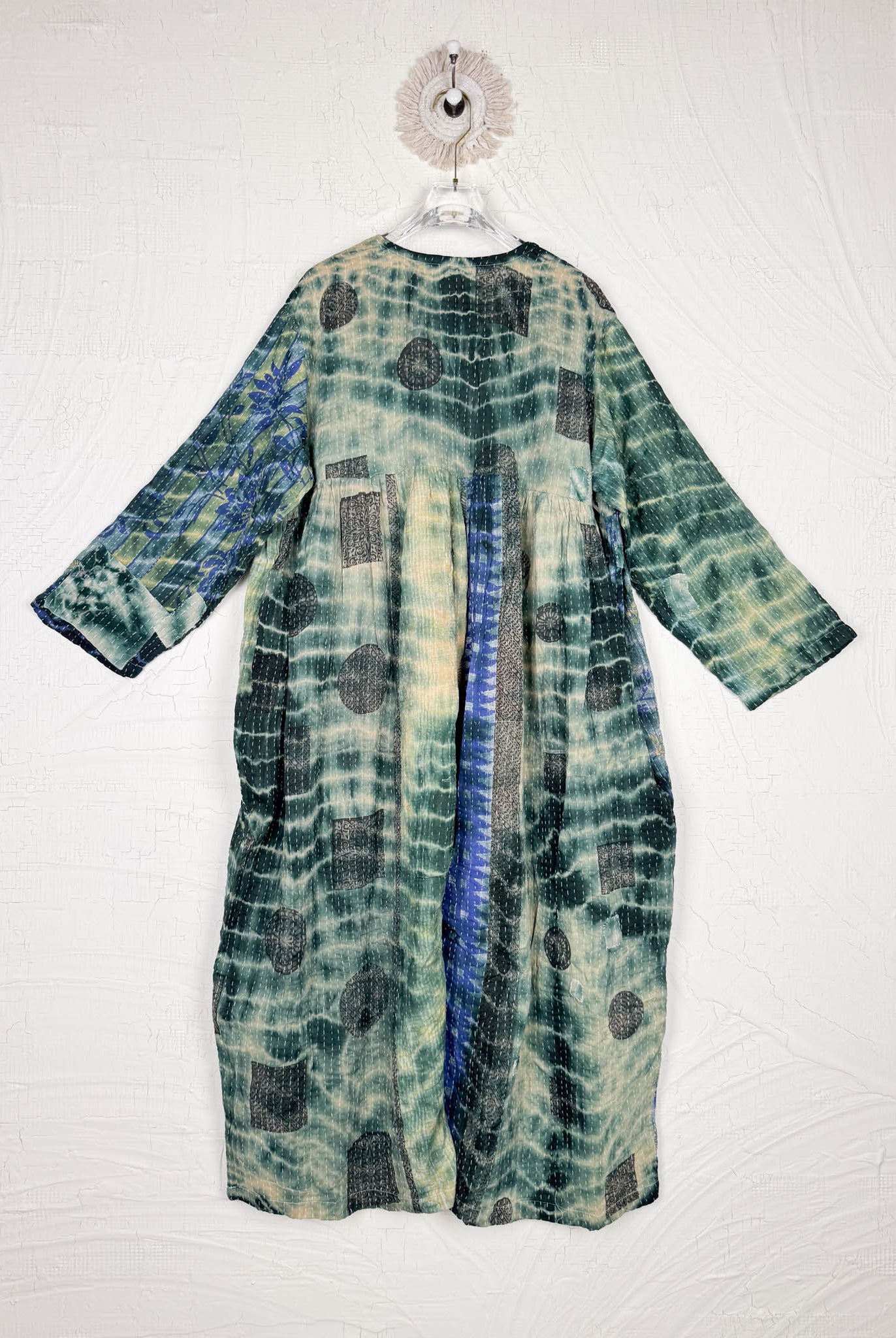 flowy kantha tie dye jumpsuit for women - Love Protect Sustain