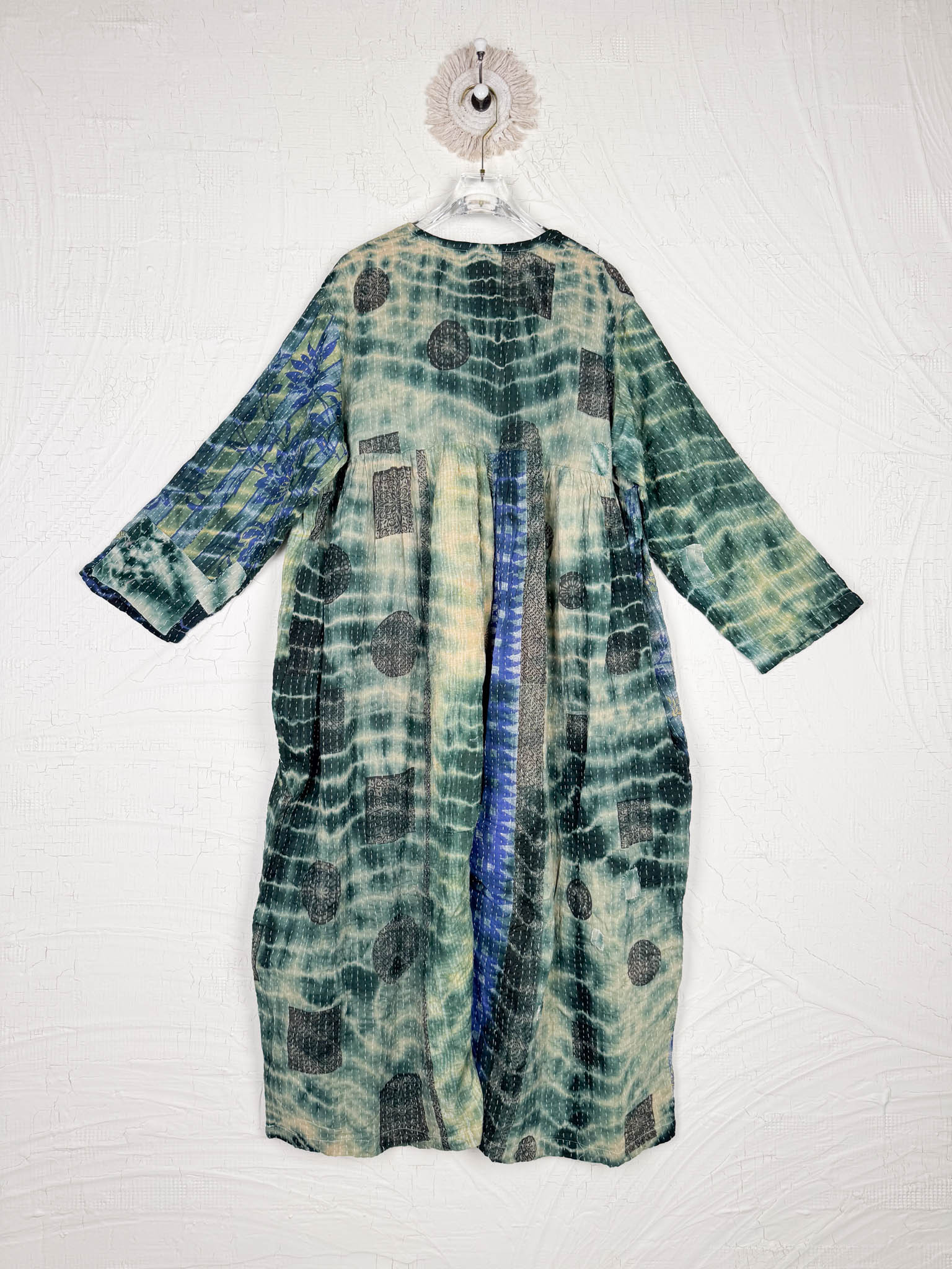 flowy kantha tie dye jumpsuit for women - Love Protect Sustain