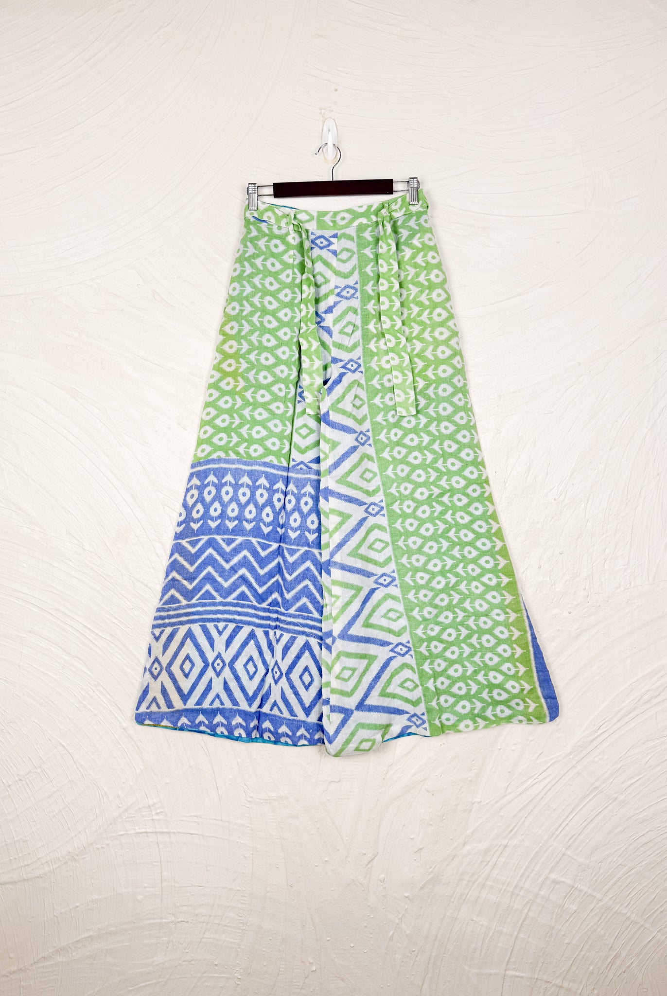 green blue pants - Love Protect Sustain