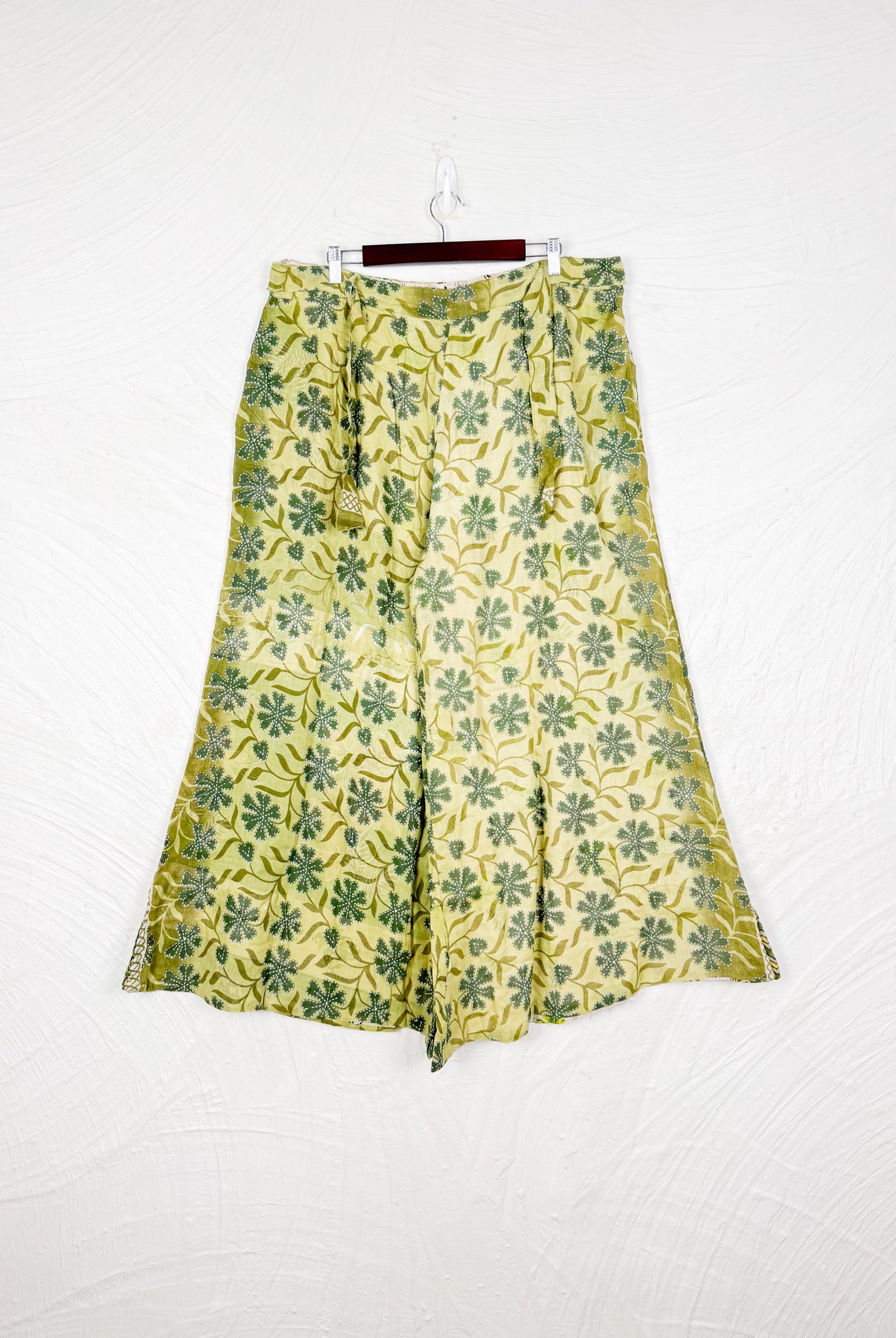 green cotton printed pants - Love Protect Sustain