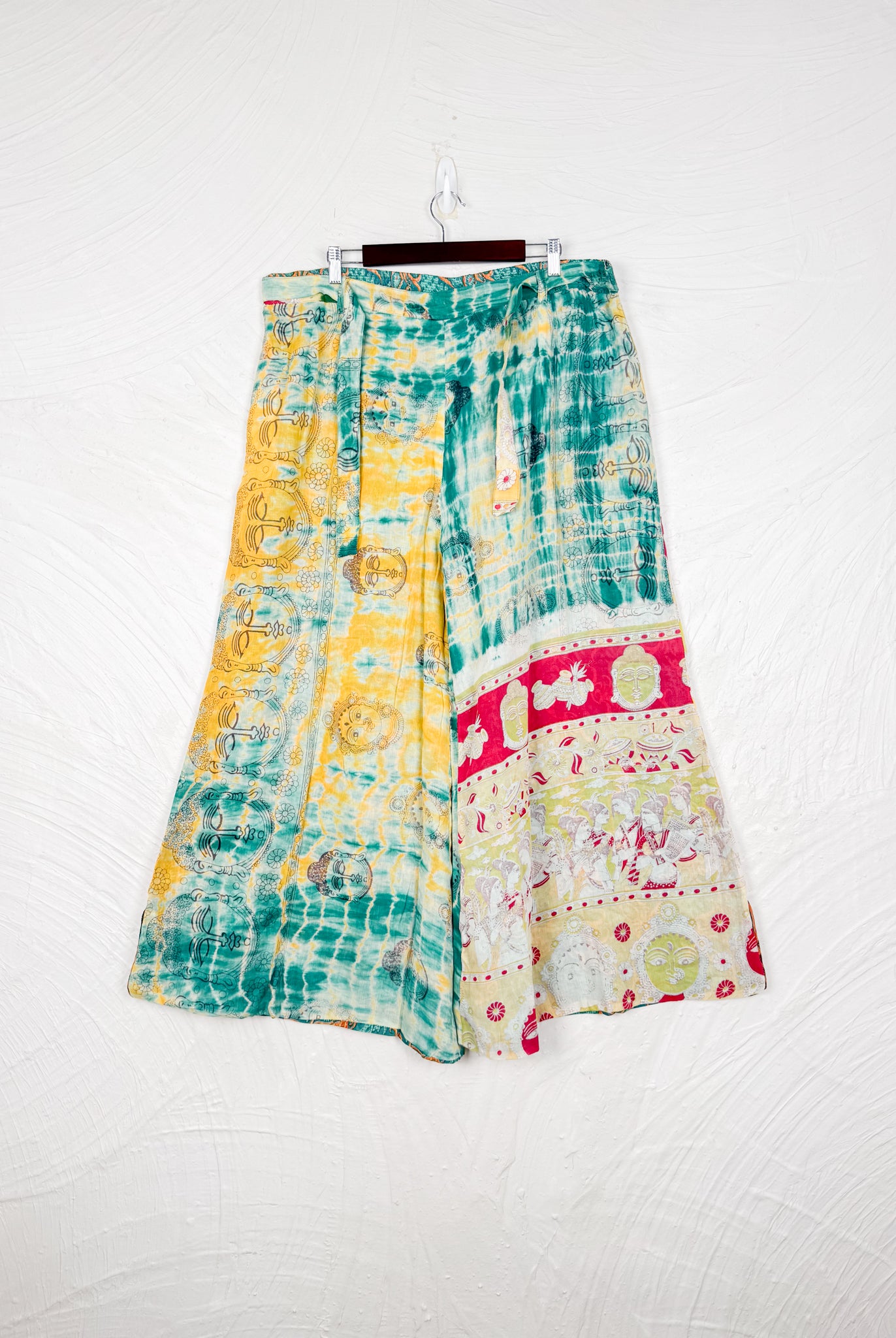 green tiedye pants - Love Protect Sustain