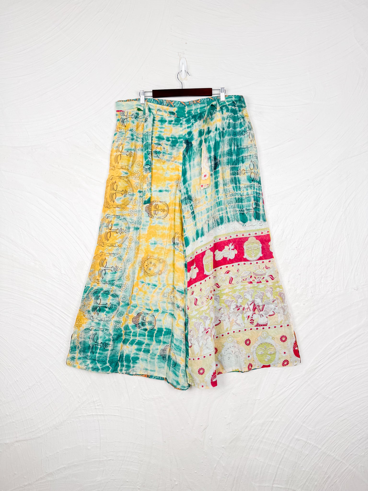 green tiedye pants - Love Protect Sustain