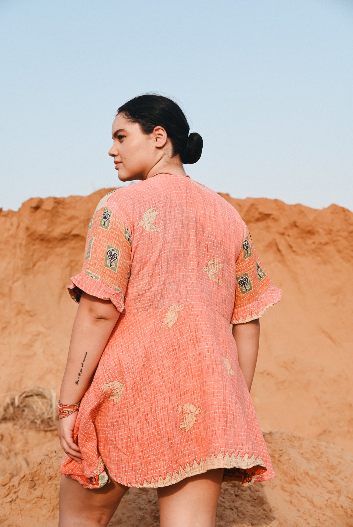 handmade kantha dress - Love Protect Sustain