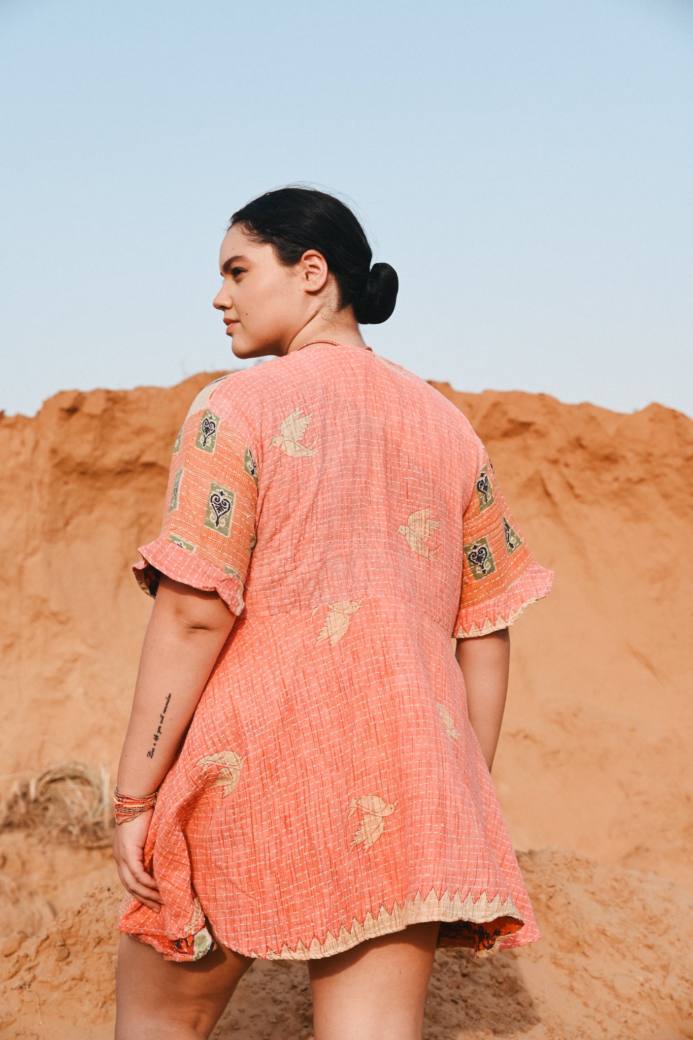 handmade kantha dress - Love Protect Sustain