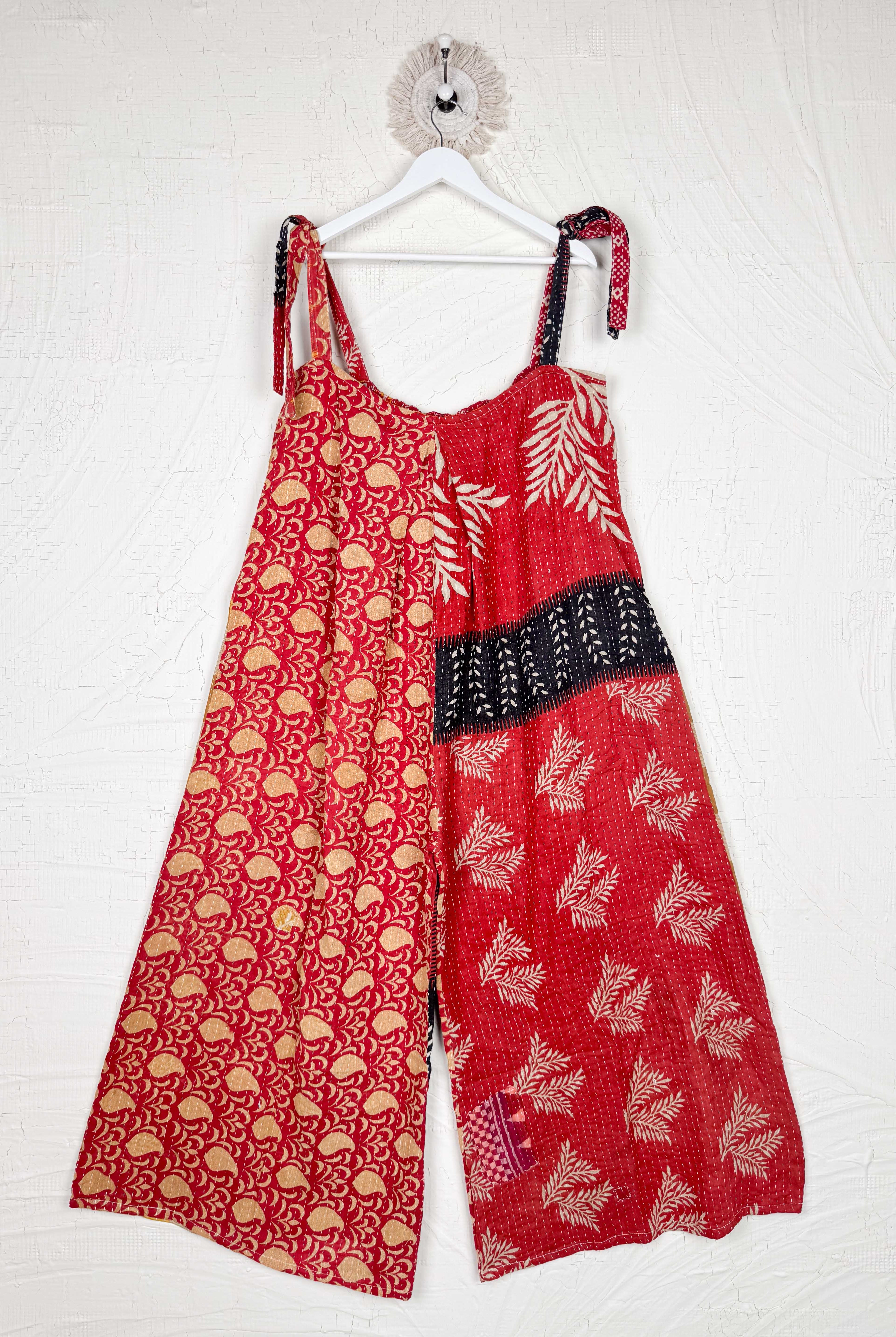 handmade kantha jumpsuit - Love Protect Sustain