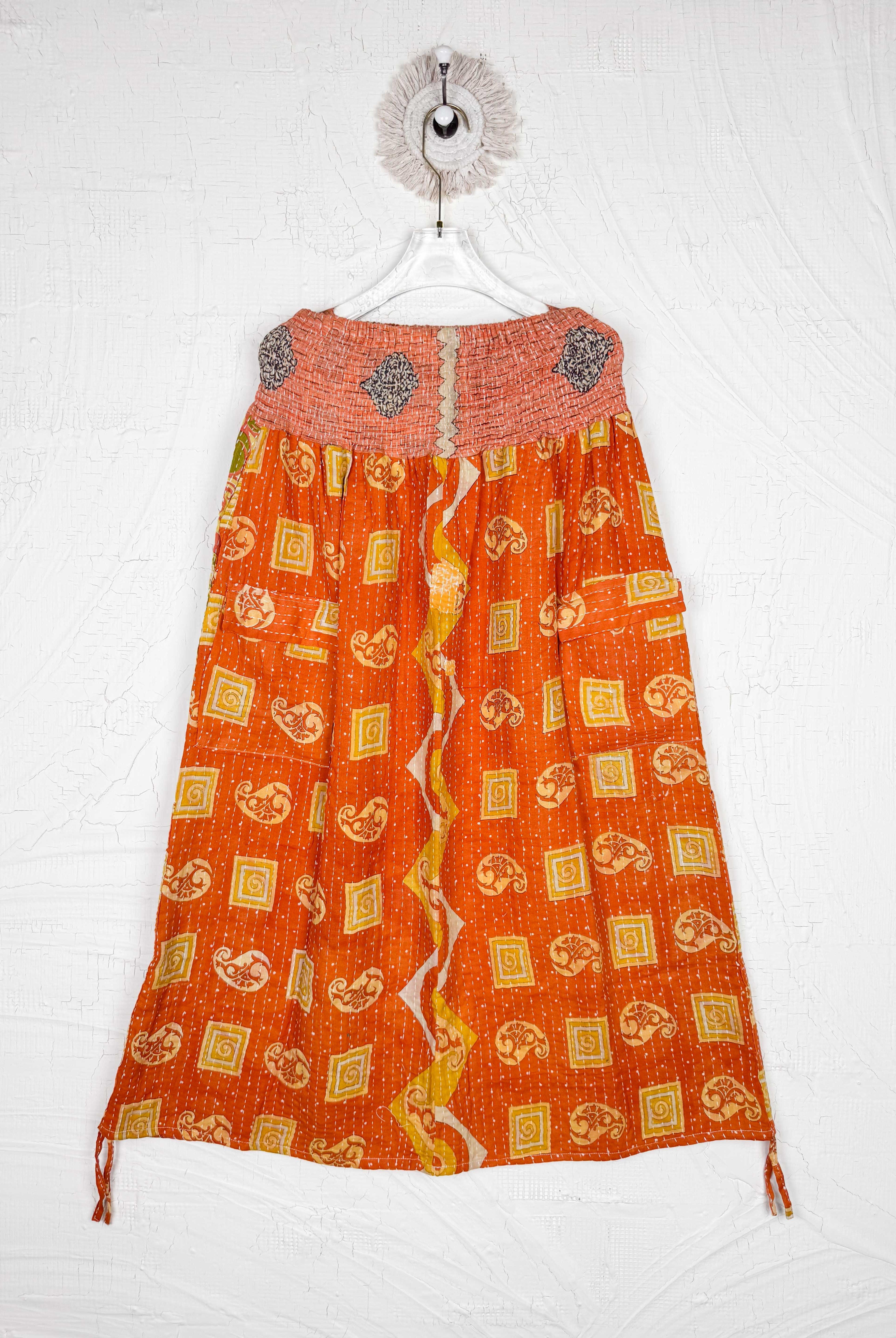 handmade kantha skirt - Love Protect Sustain