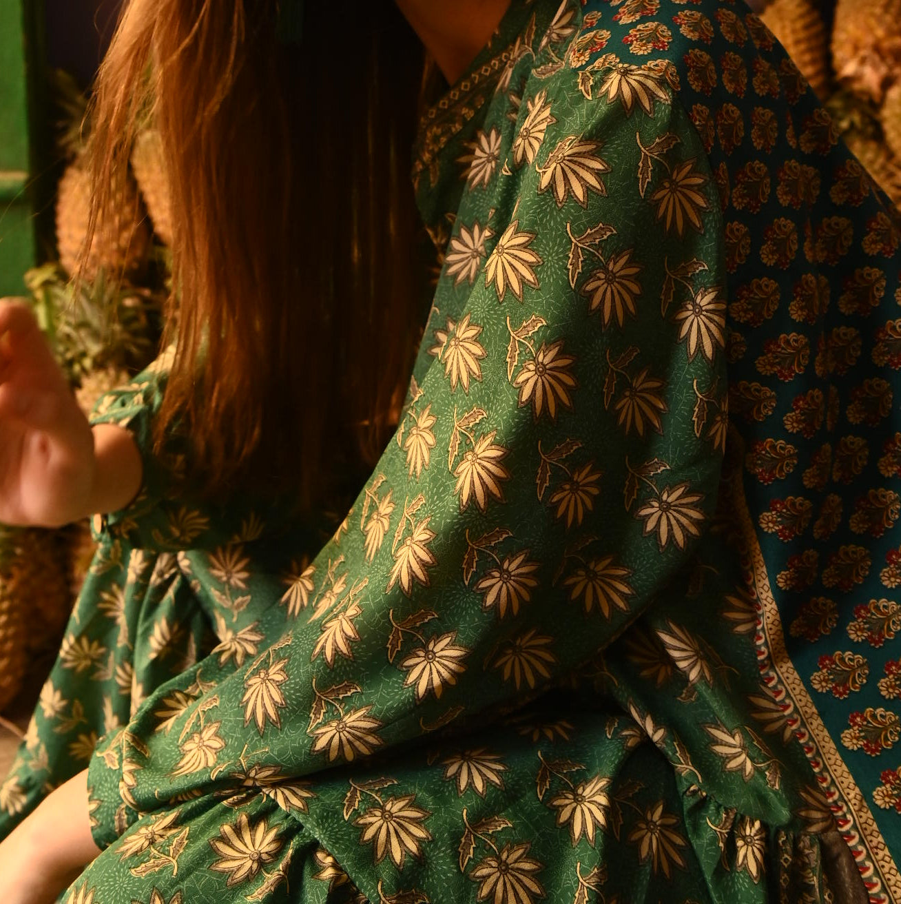 handmade silk tired dress - Love Protect Sustain