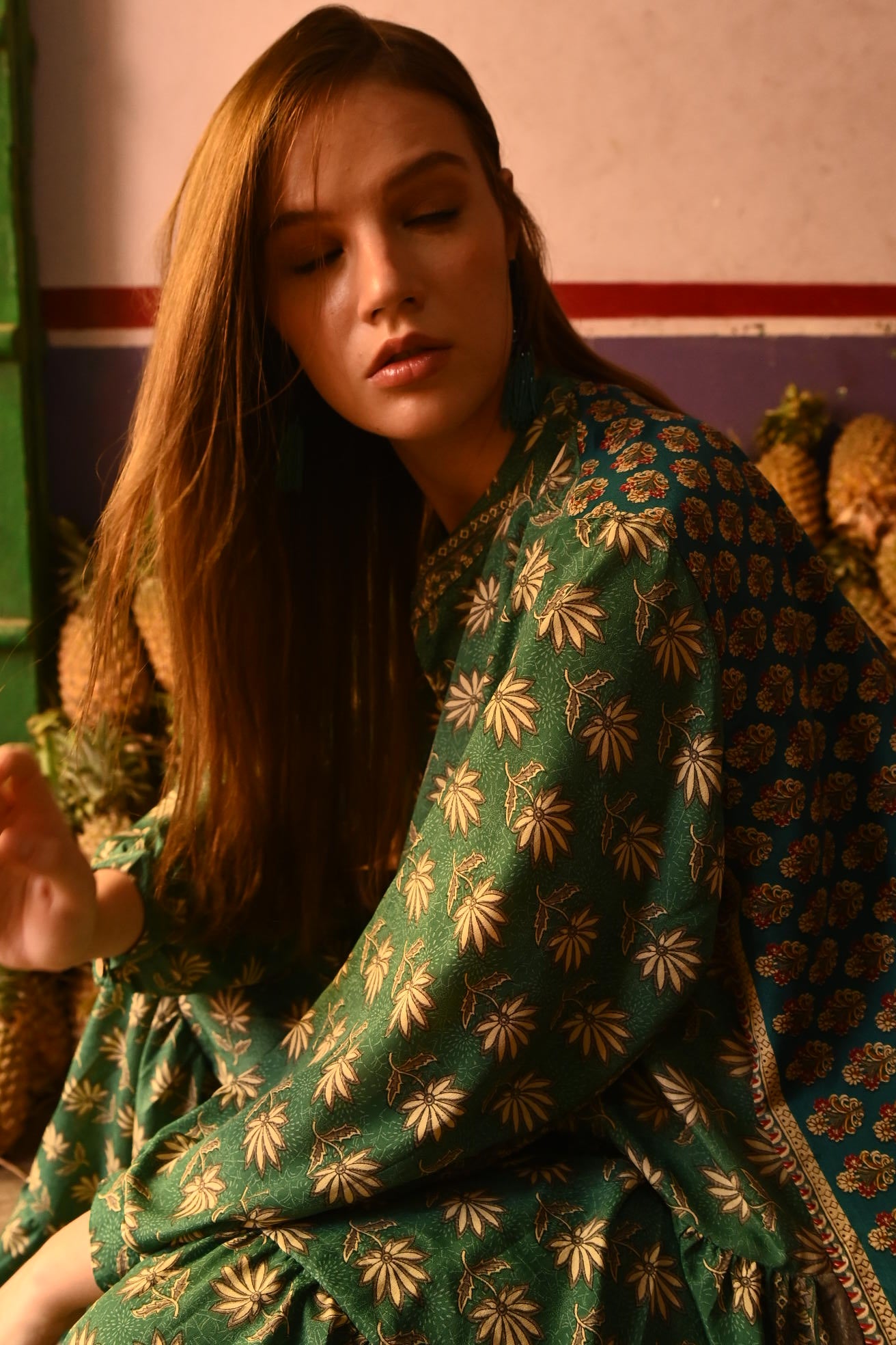 handmade silk tired dress - Love Protect Sustain