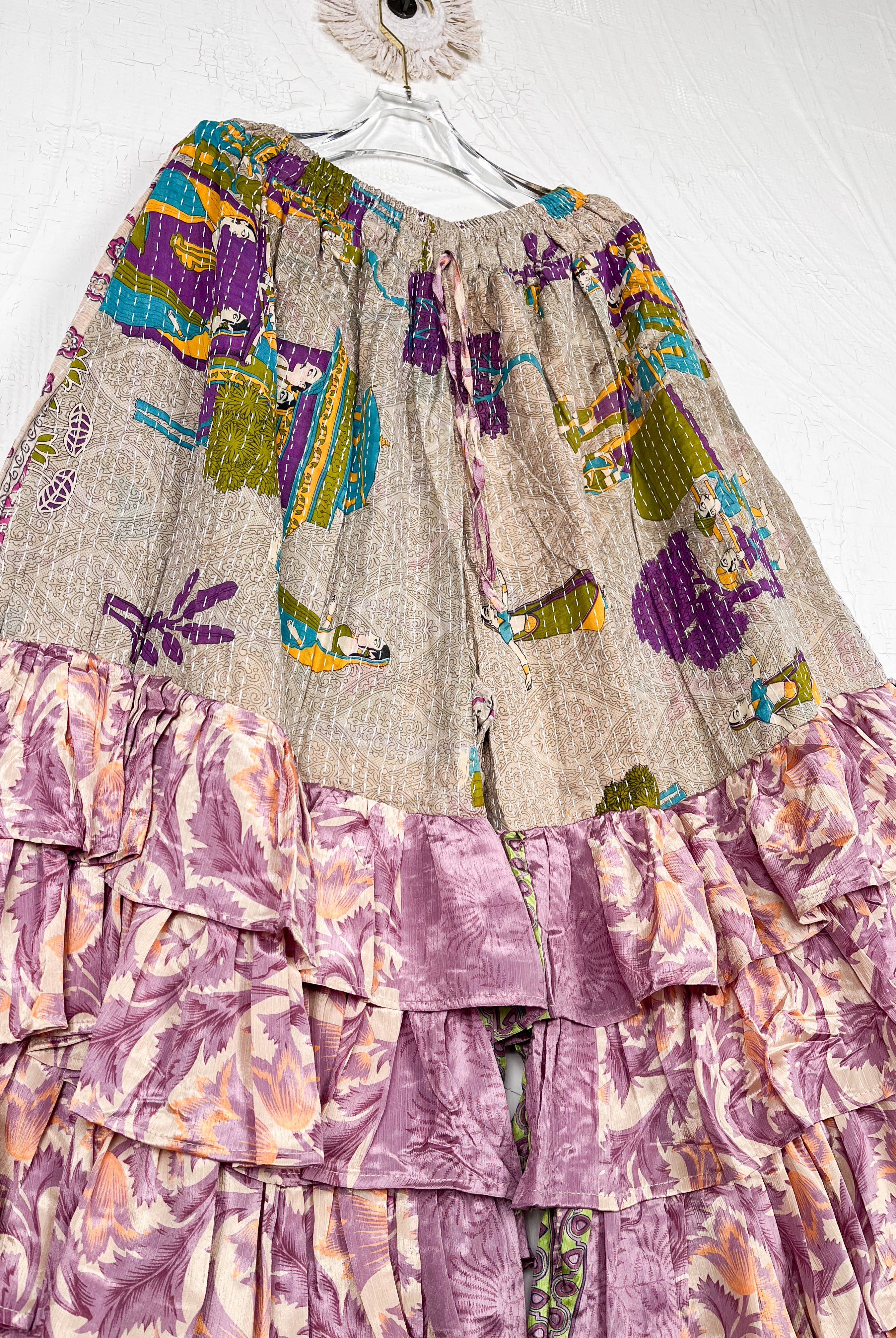 handmade wide leg pants - Love Protect Sustain