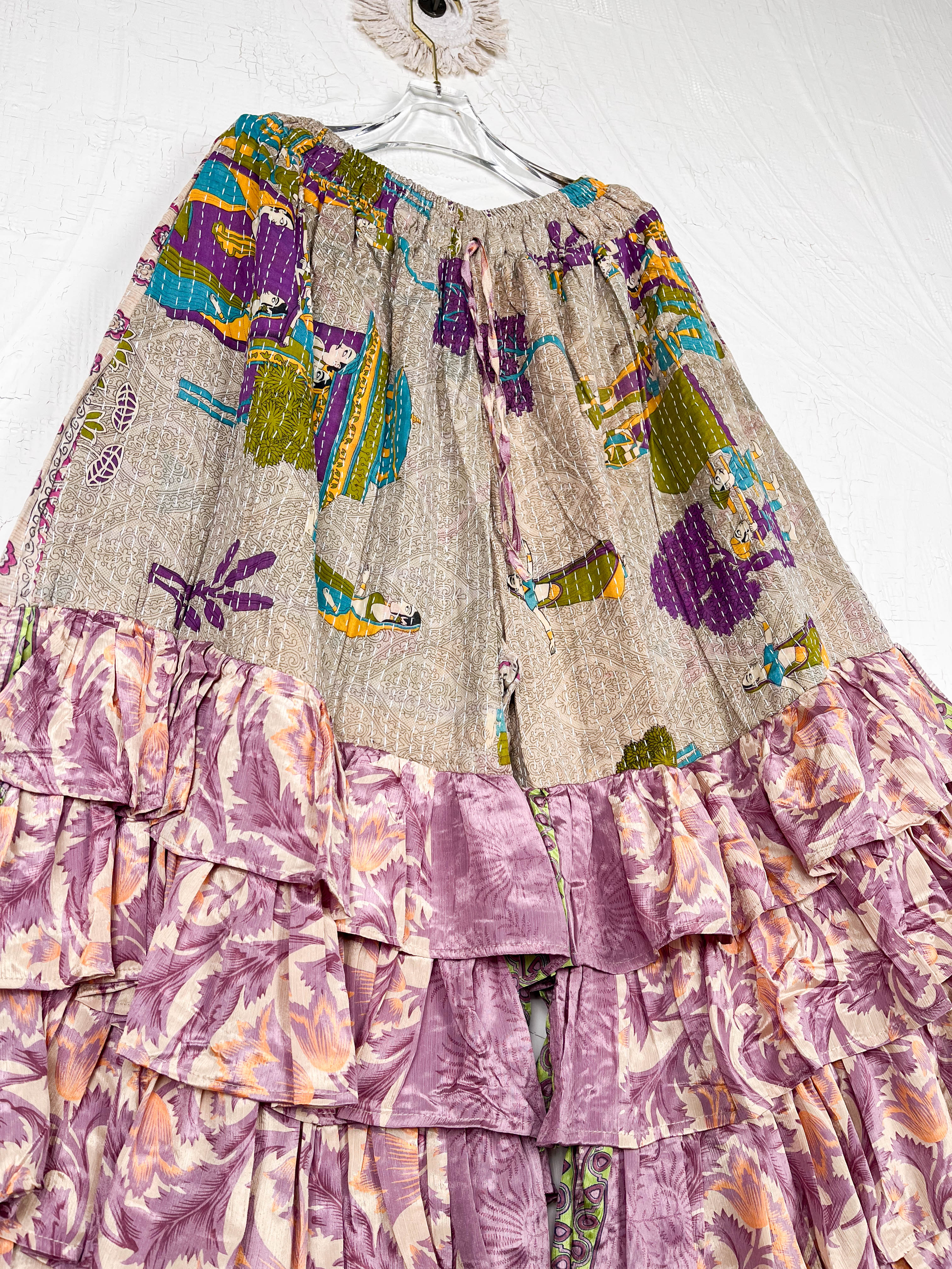 handmade wide leg pants - Love Protect Sustain