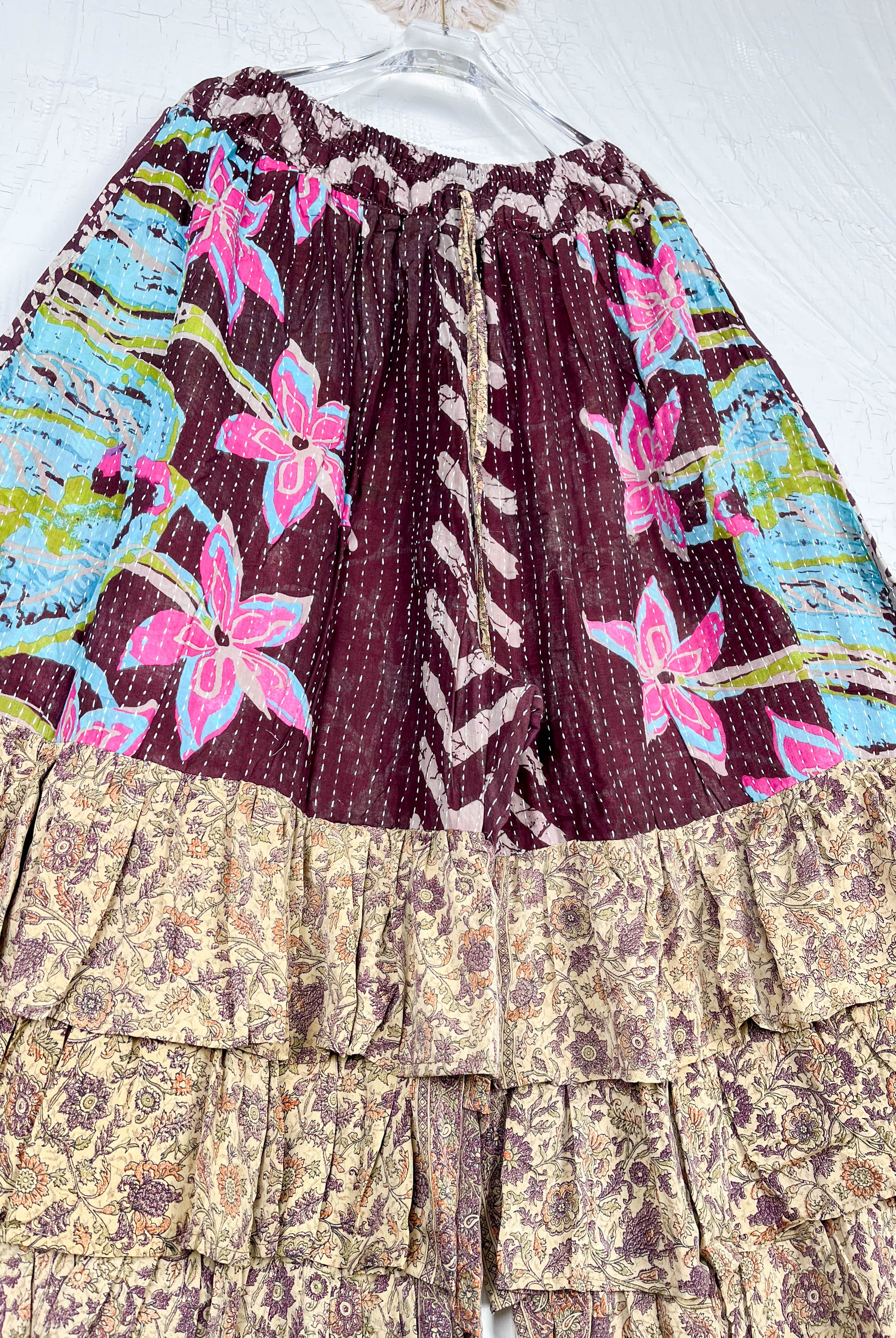 handmade wide leg pants - Love Protect Sustain