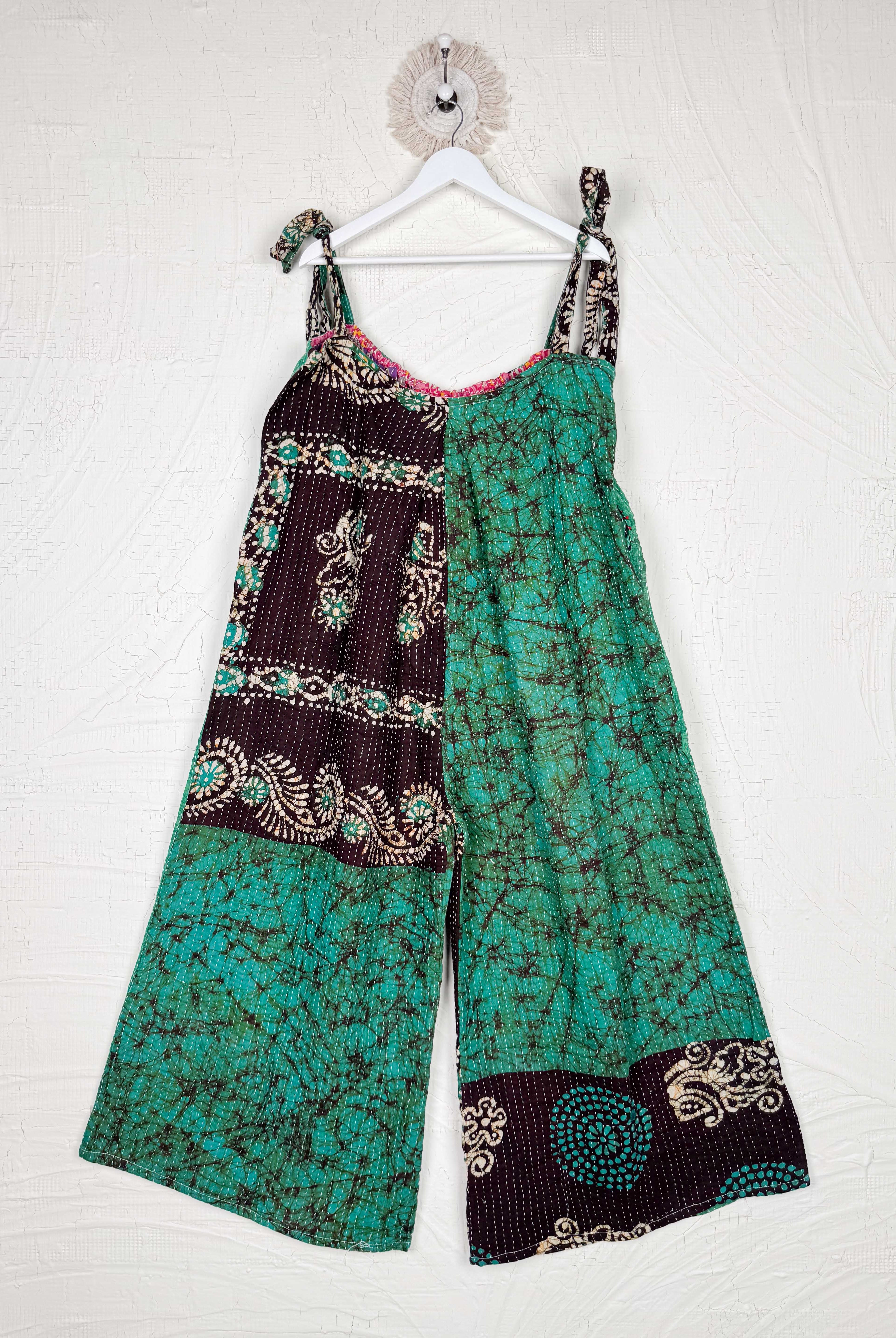 handmade women jumpsuit - Love Protect Sustain