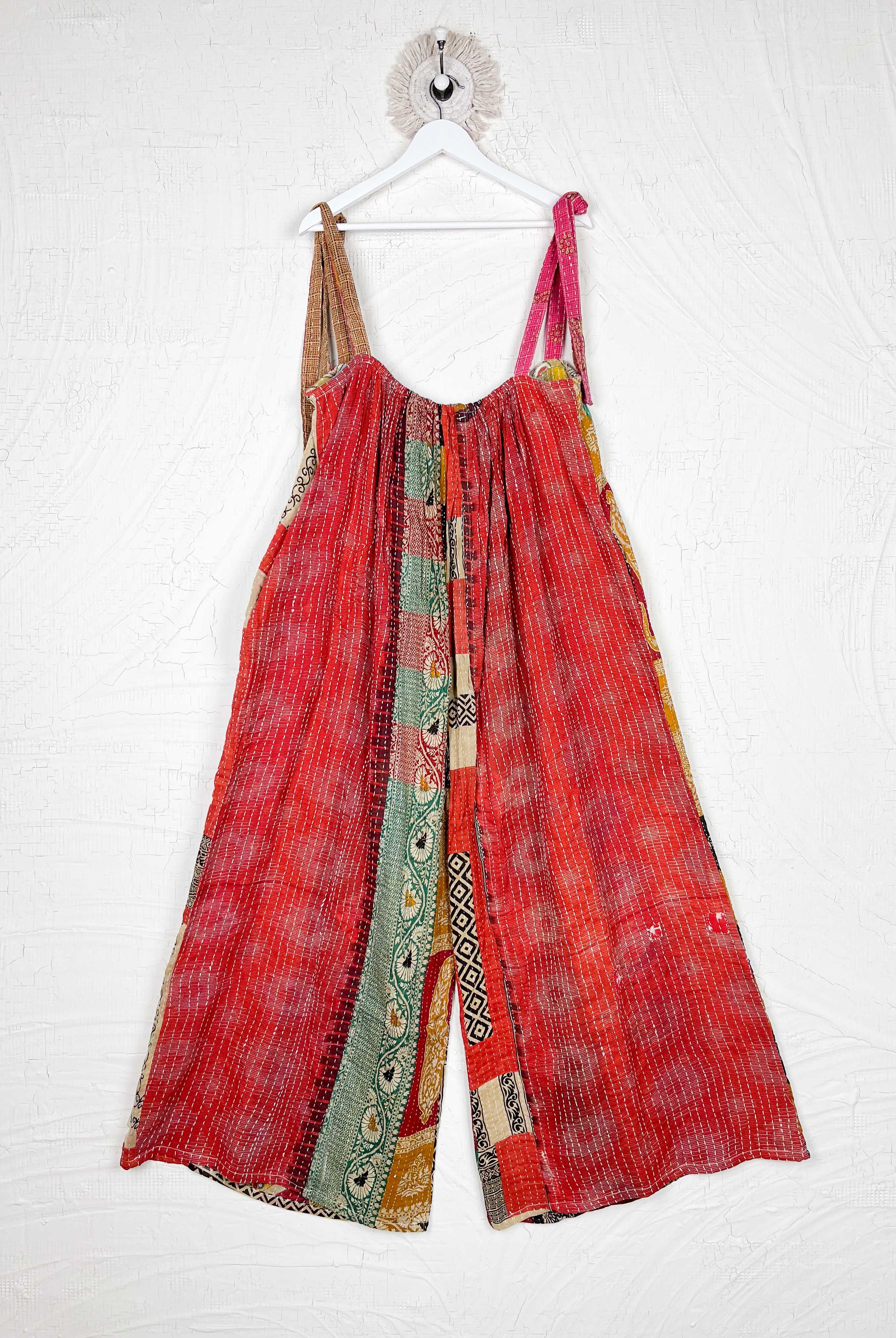 handmade women kantha jumpsuit - Love Protect Sustain