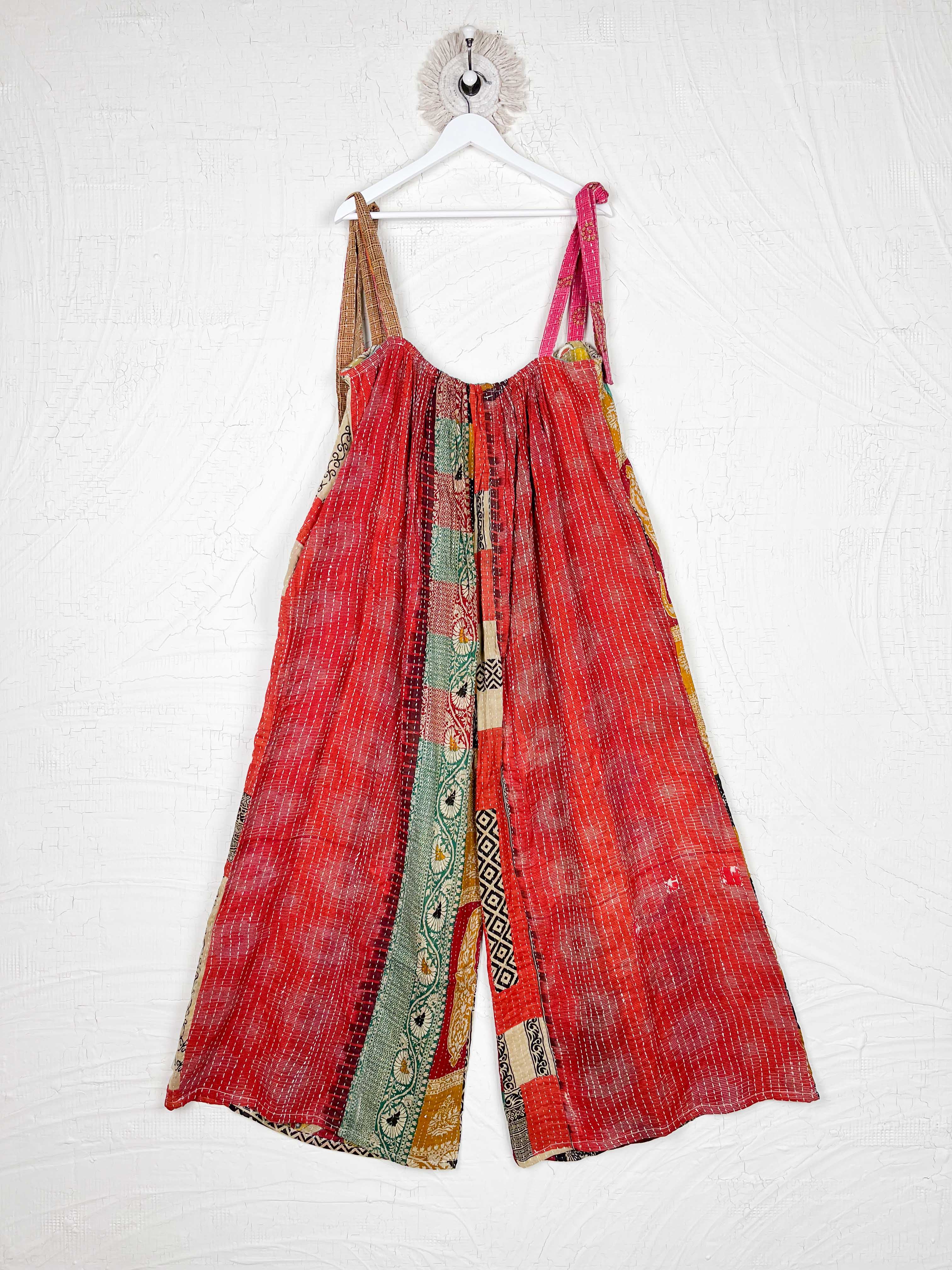 handmade women kantha jumpsuit - Love Protect Sustain