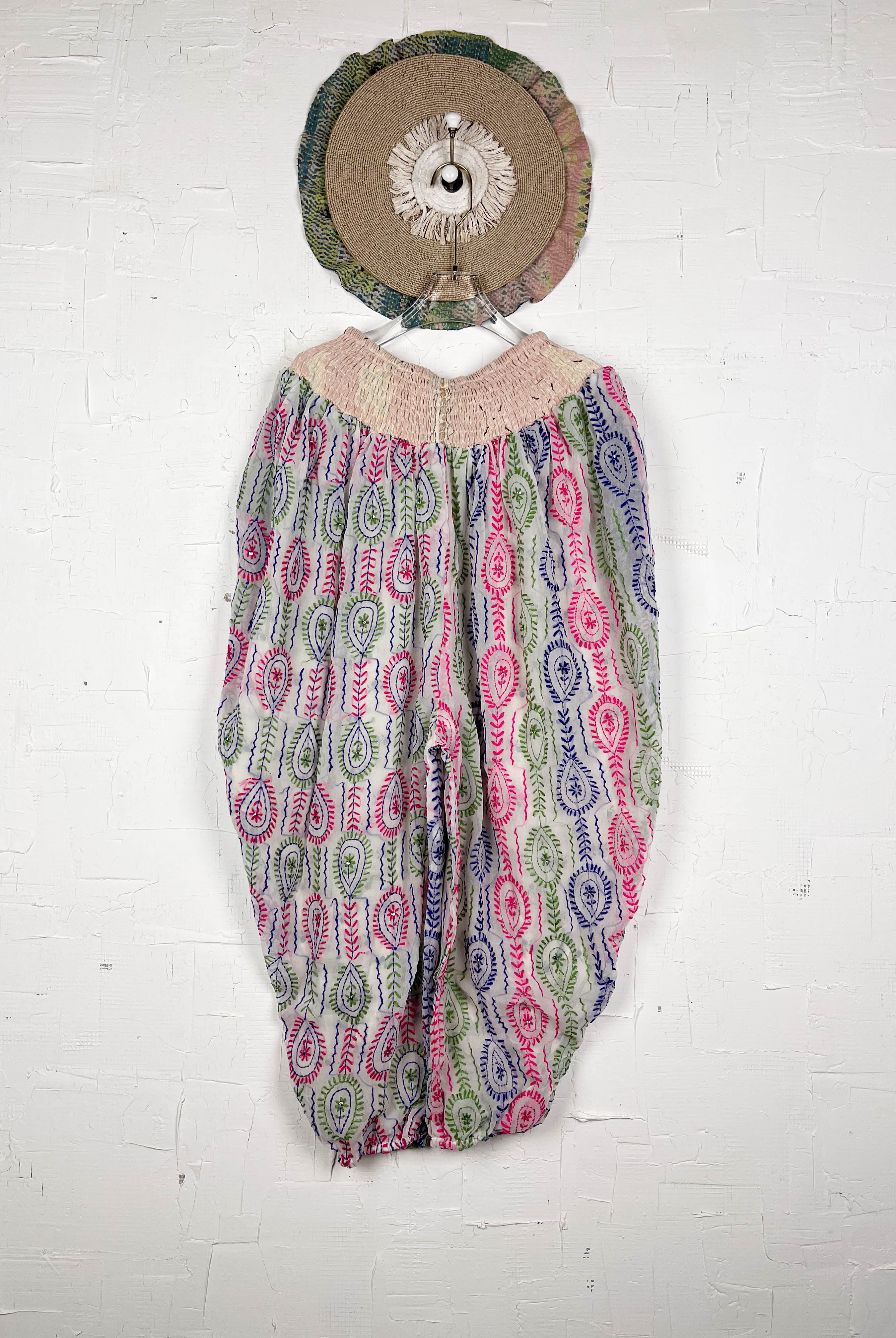 harem pants embroidered - Love Protect Sustain