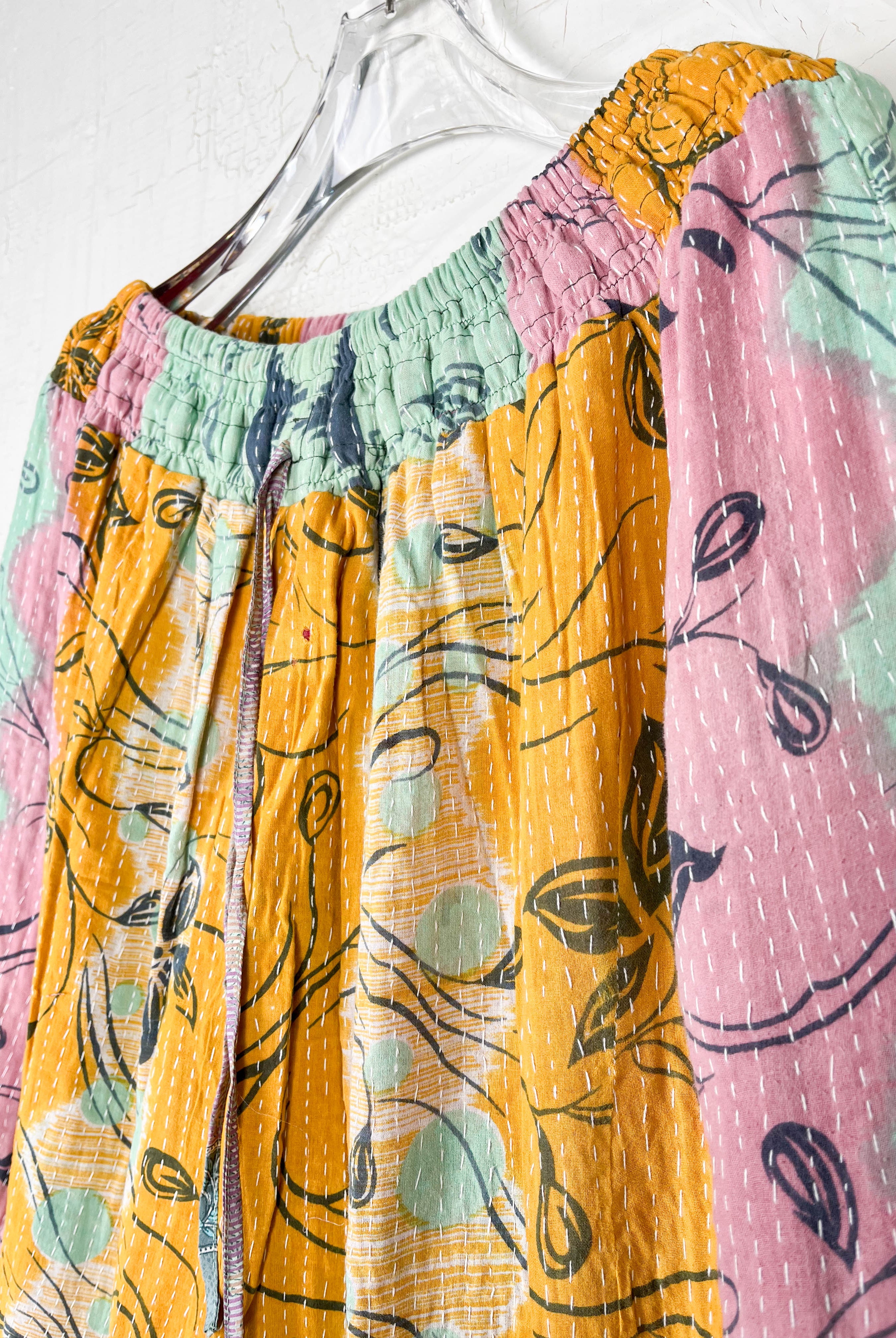 kantha patchwork pants - Love Protect Sustain