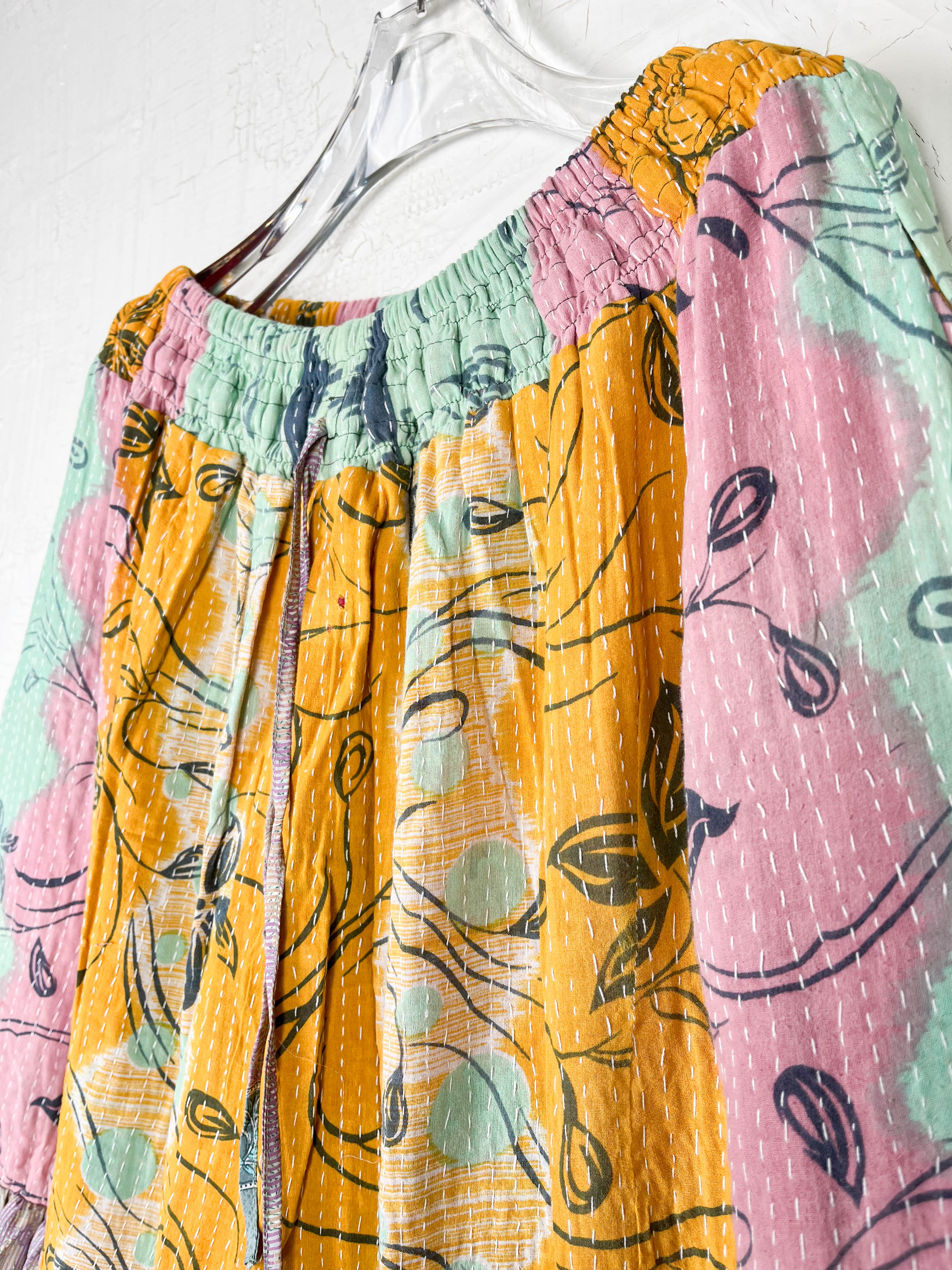 kantha patchwork pants - Love Protect Sustain