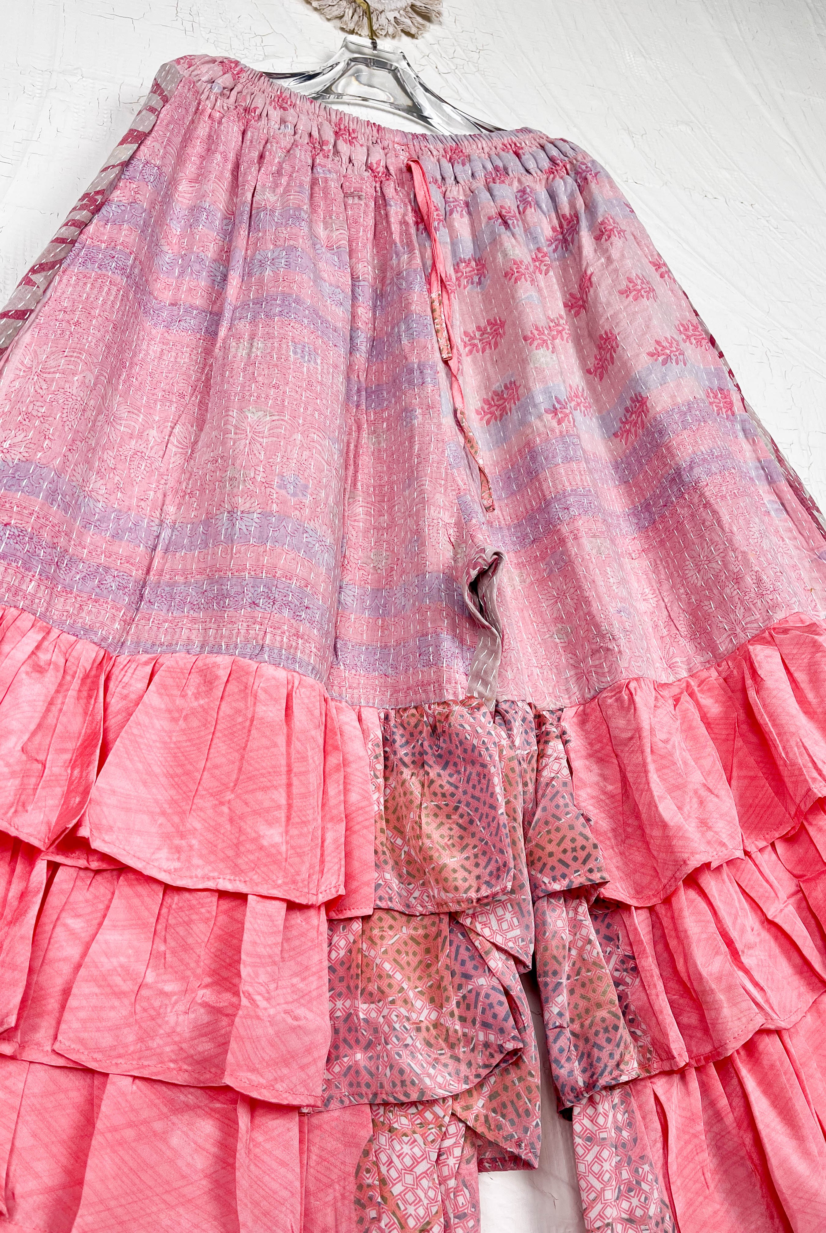 kantha patchwork pants - Love Protect Sustain