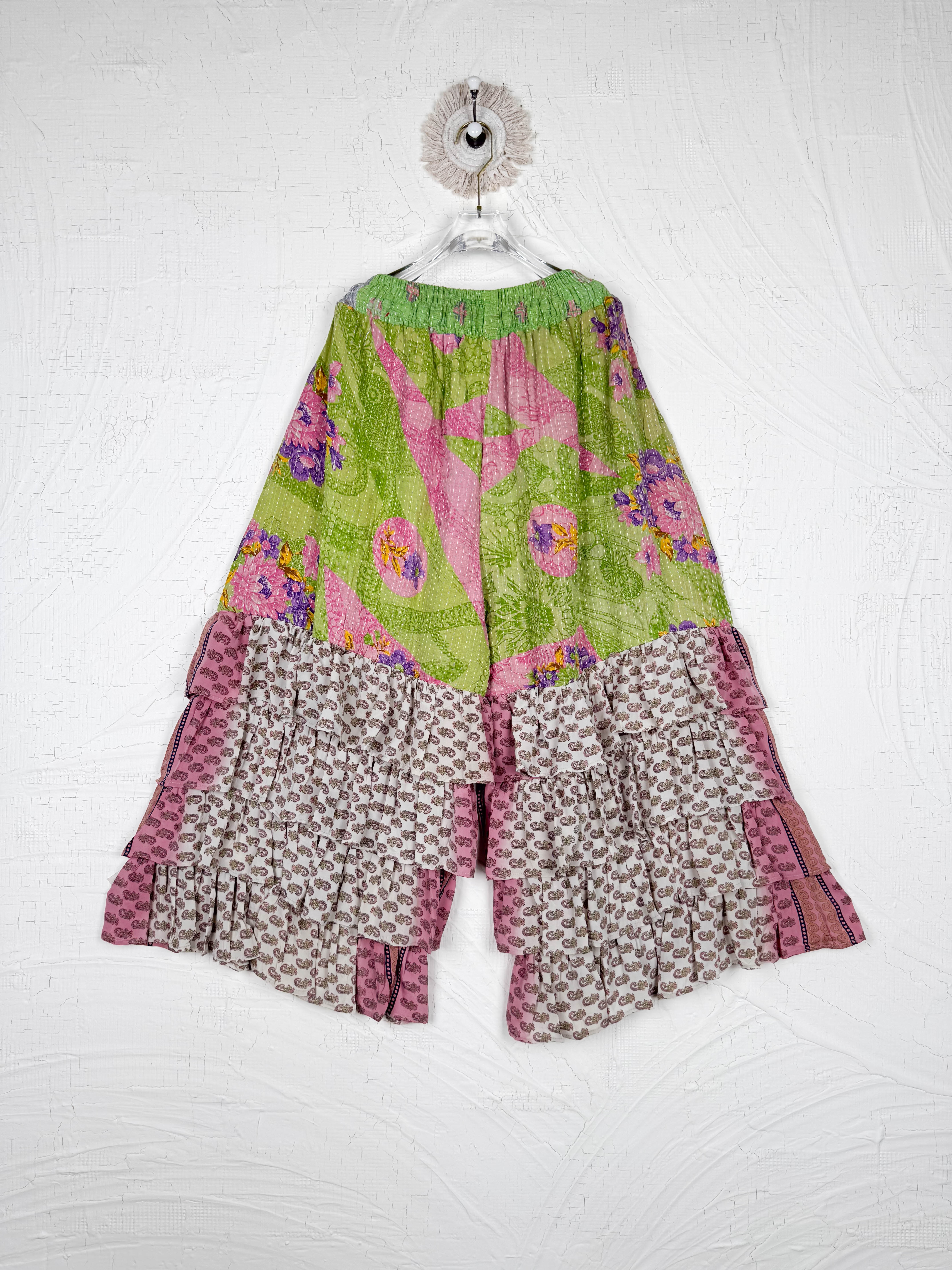 kantha patchwork pants - Love Protect Sustain