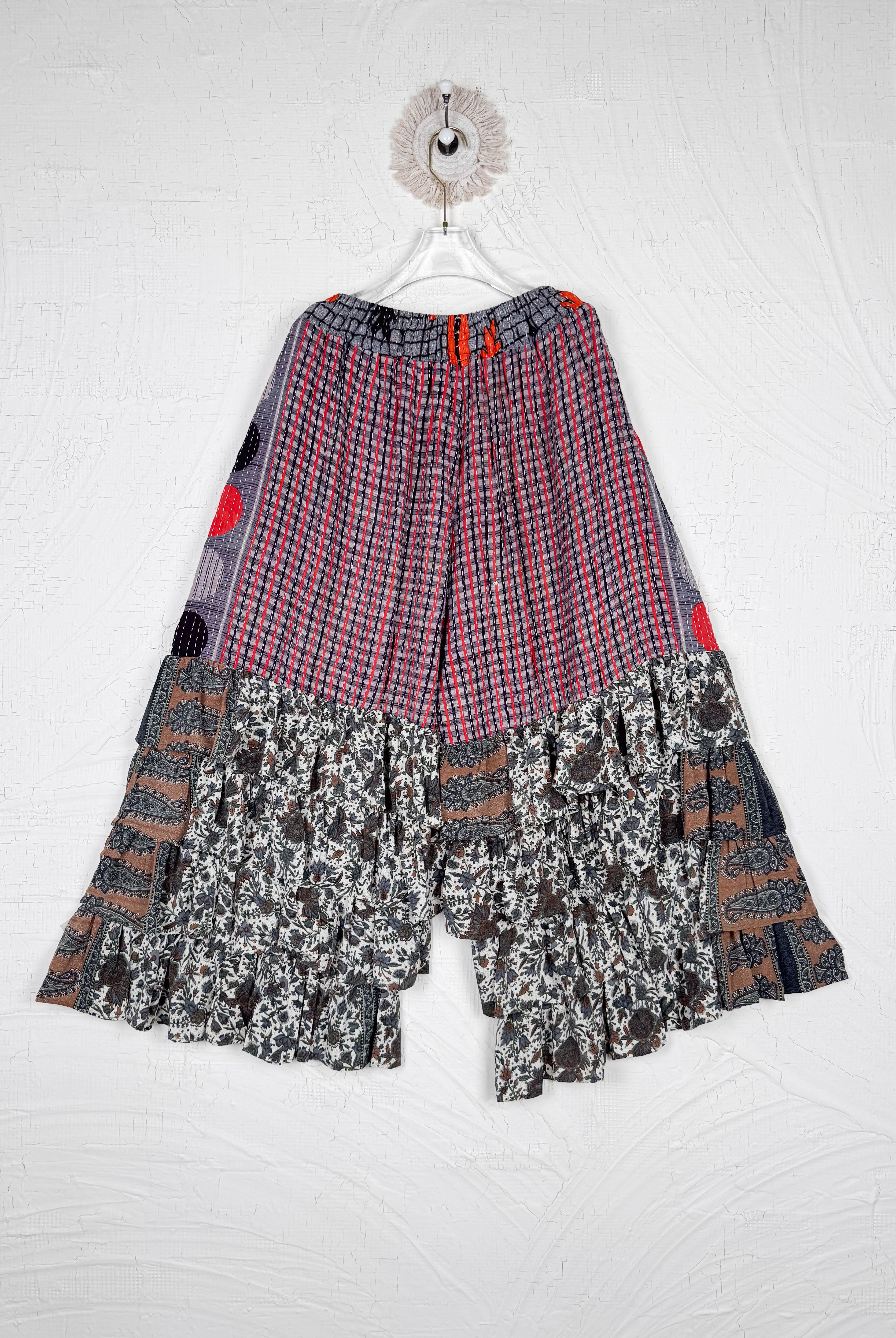 kantha ruffle pants - Love Protect Sustain