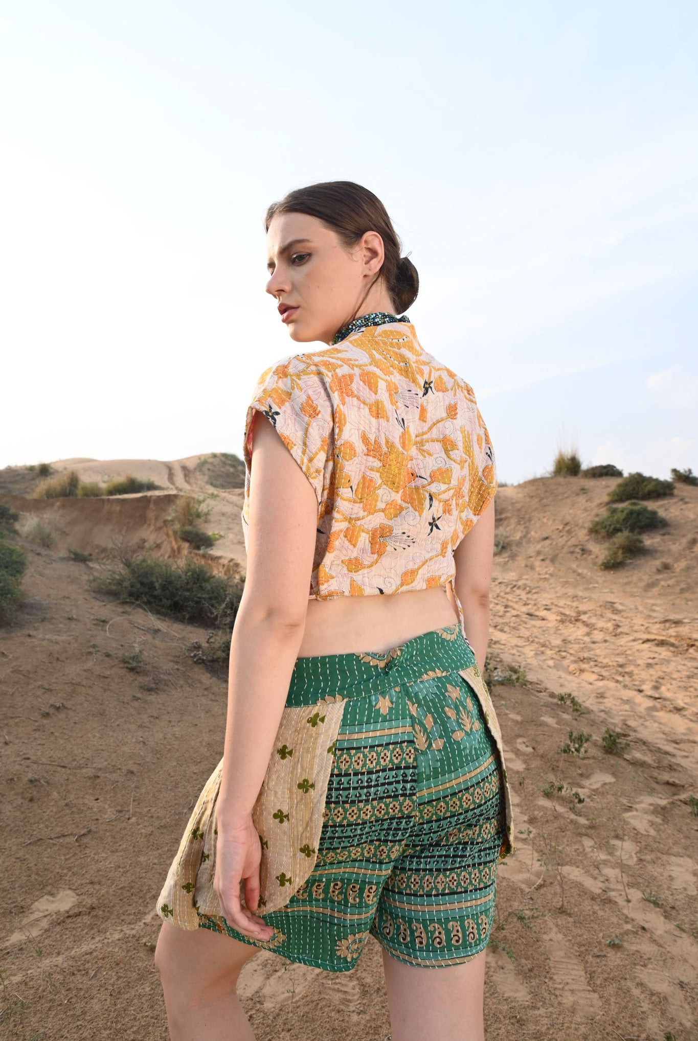 kantha tank top - Love Protect Sustain