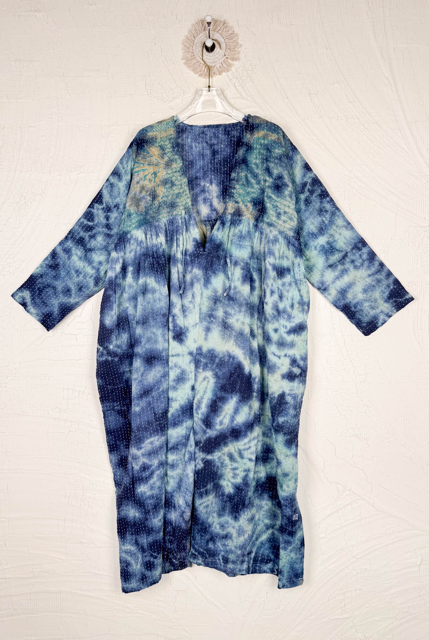 kantha tie-dye cropped jumpsuit - Love Protect Sustain