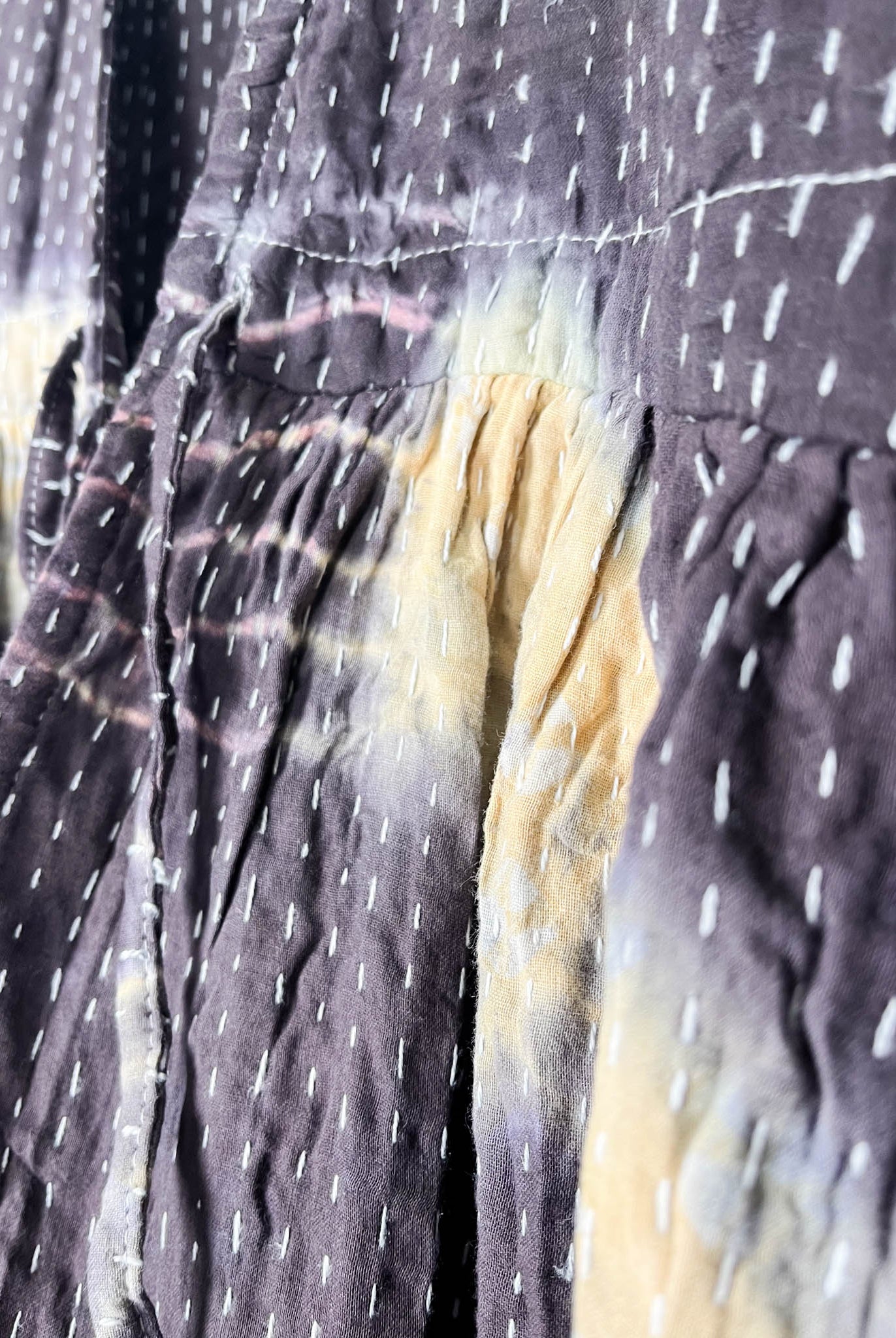 kantha tie-dye cropped leg jumpsuit - Love Protect Sustain