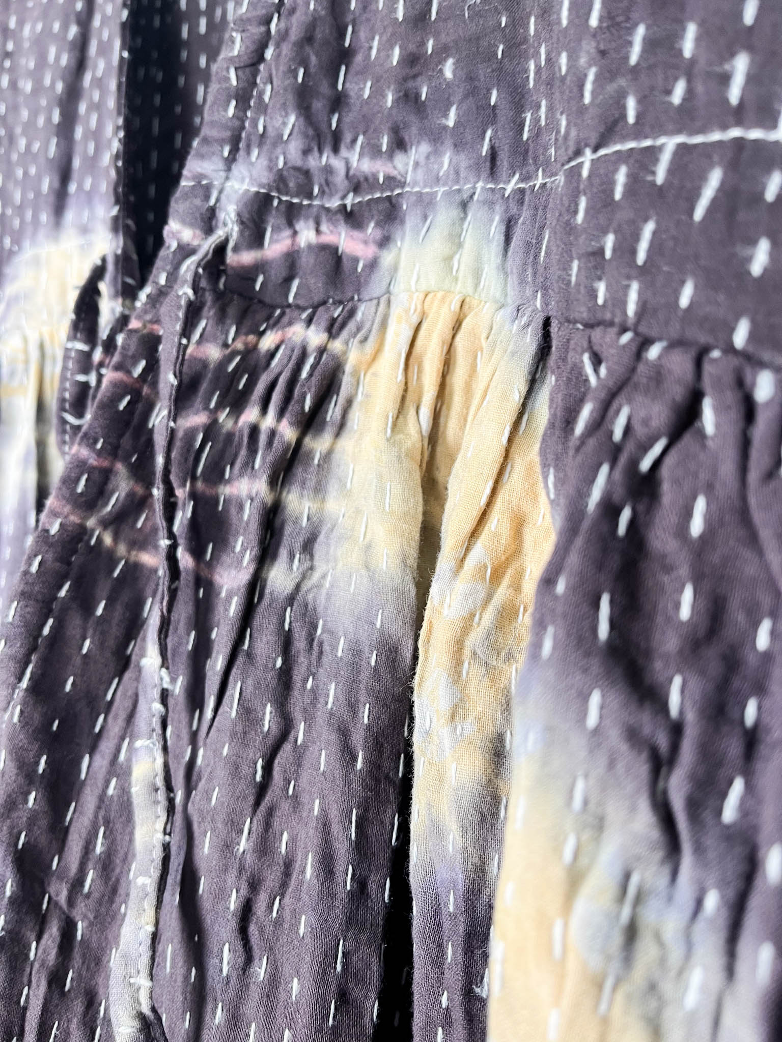 kantha tie-dye cropped leg jumpsuit - Love Protect Sustain